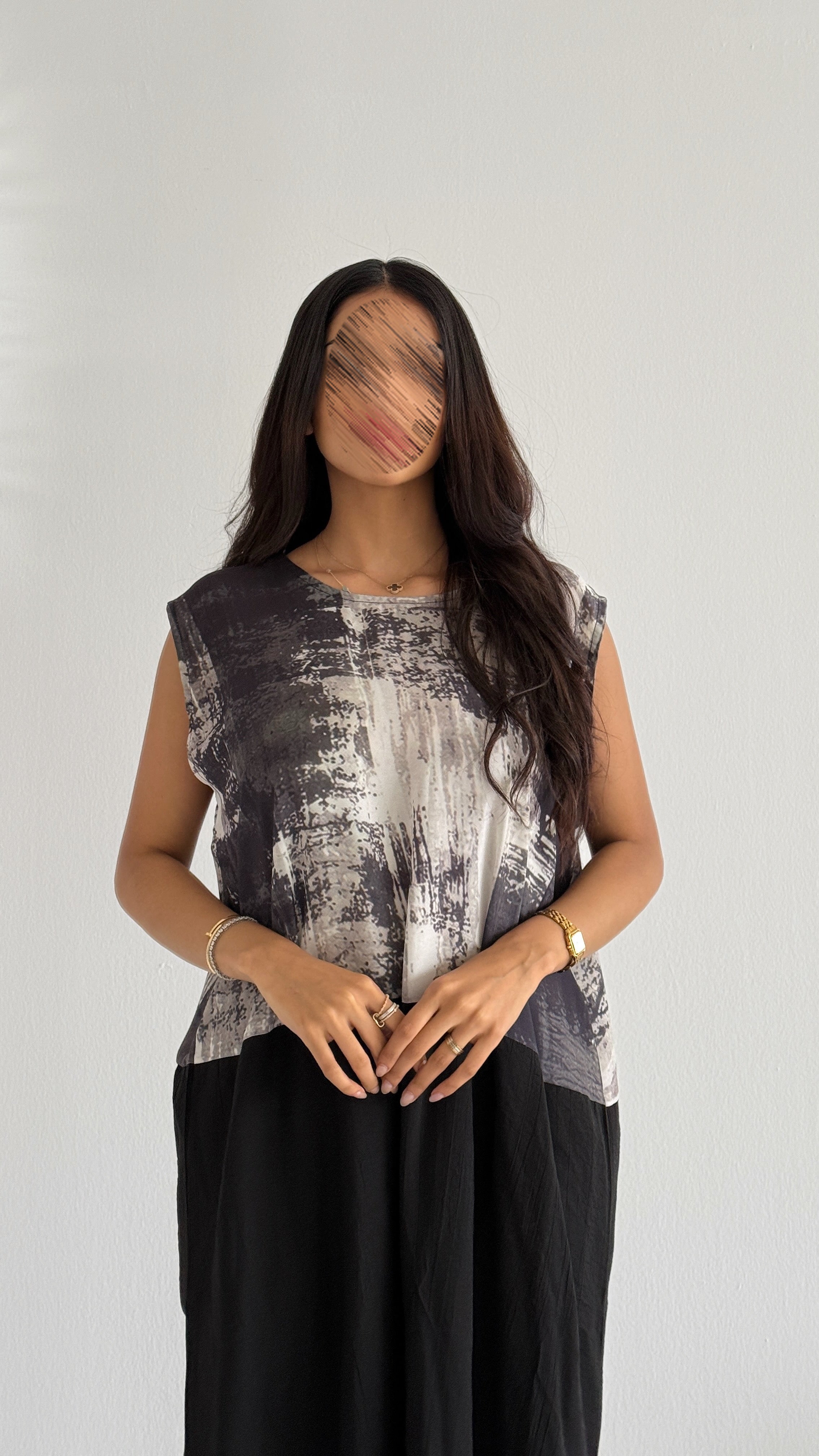 MWT1168 - عباية طباعة | Printed Abaya - Aya