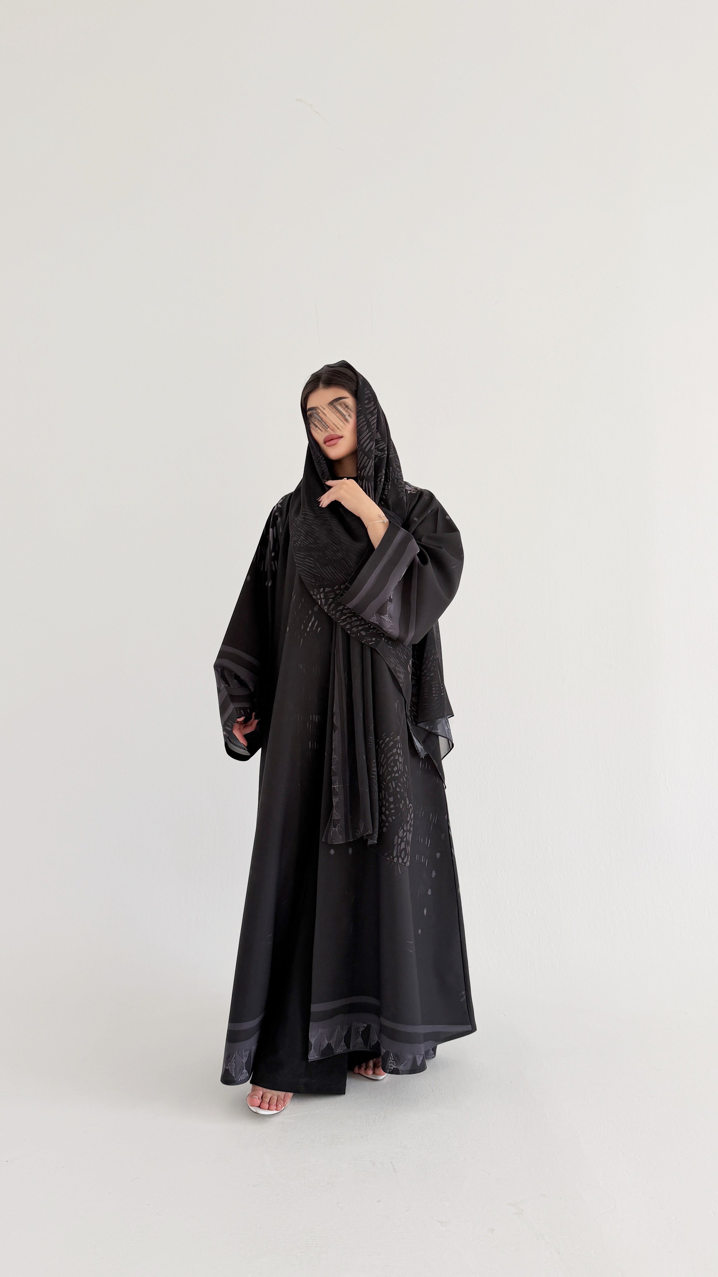 MWT1067 -عباية طباعة | Printed Abaya - Aya