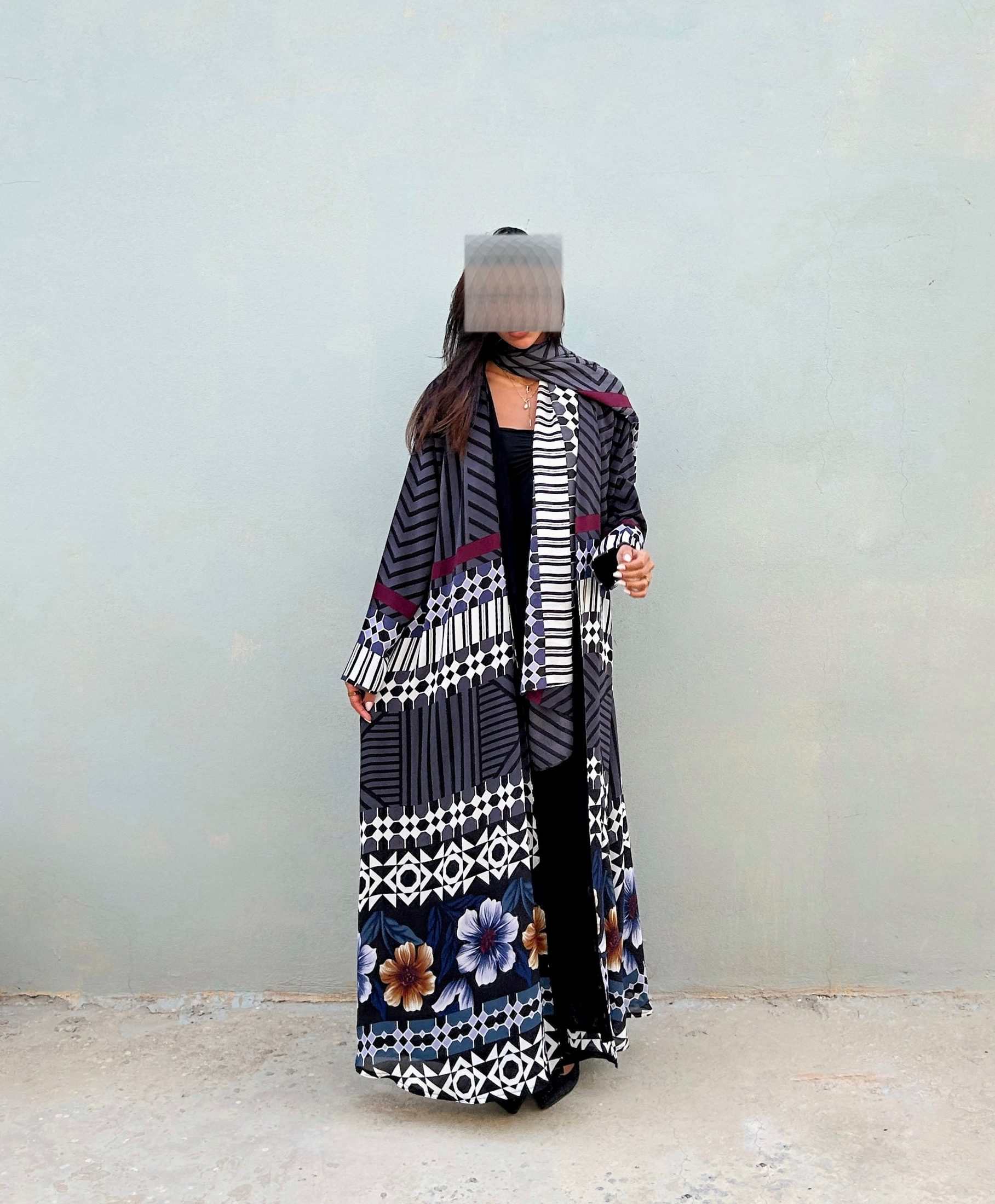 MWT460 - عباية طباعة - Aya