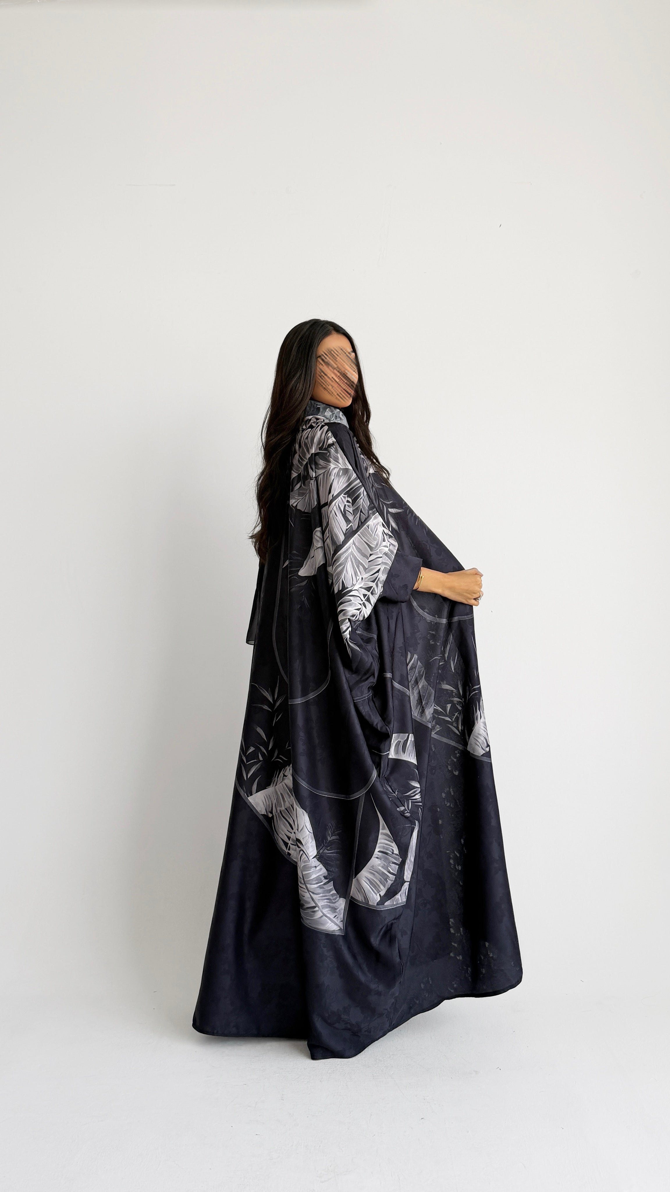 MWT1431 عباية طباعة | Printed Abaya - Aya
