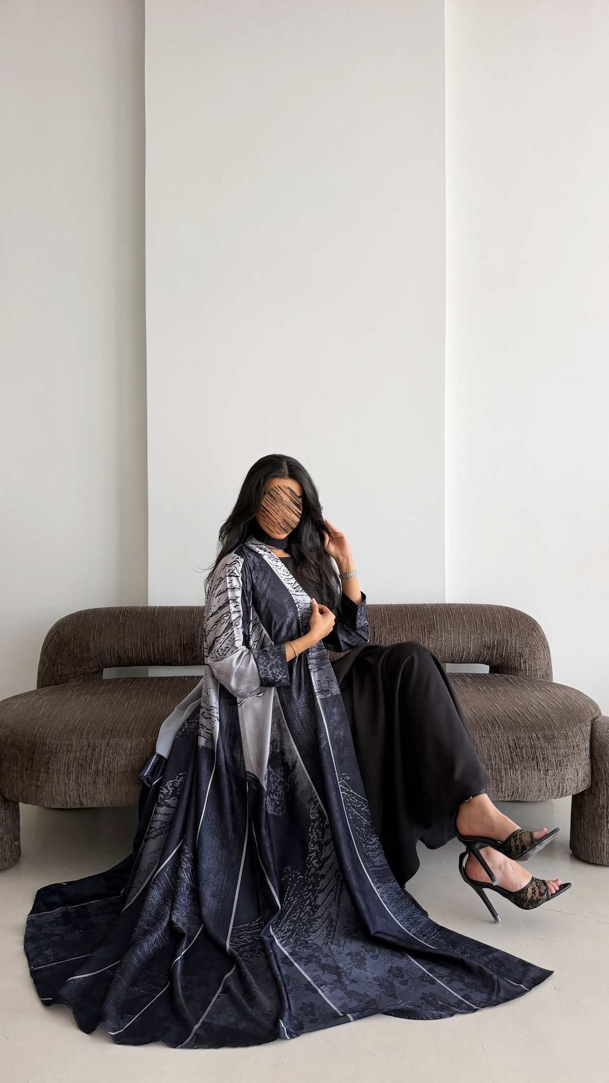 MWT1437 عباية طباعة | Printed Abaya - Aya