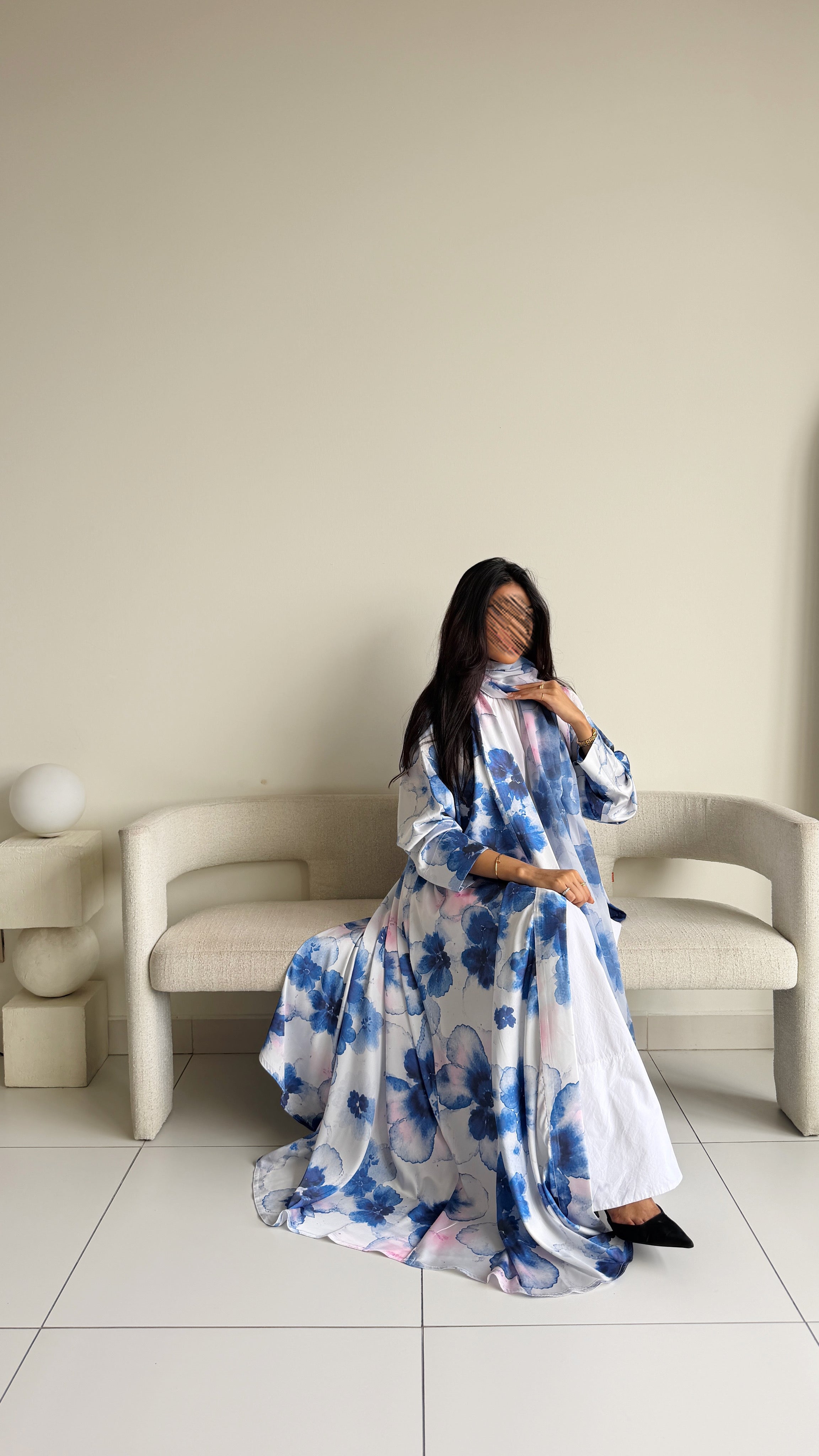 MW1418 - عباية صيفيه حرير مطبوعة بورد - Aya