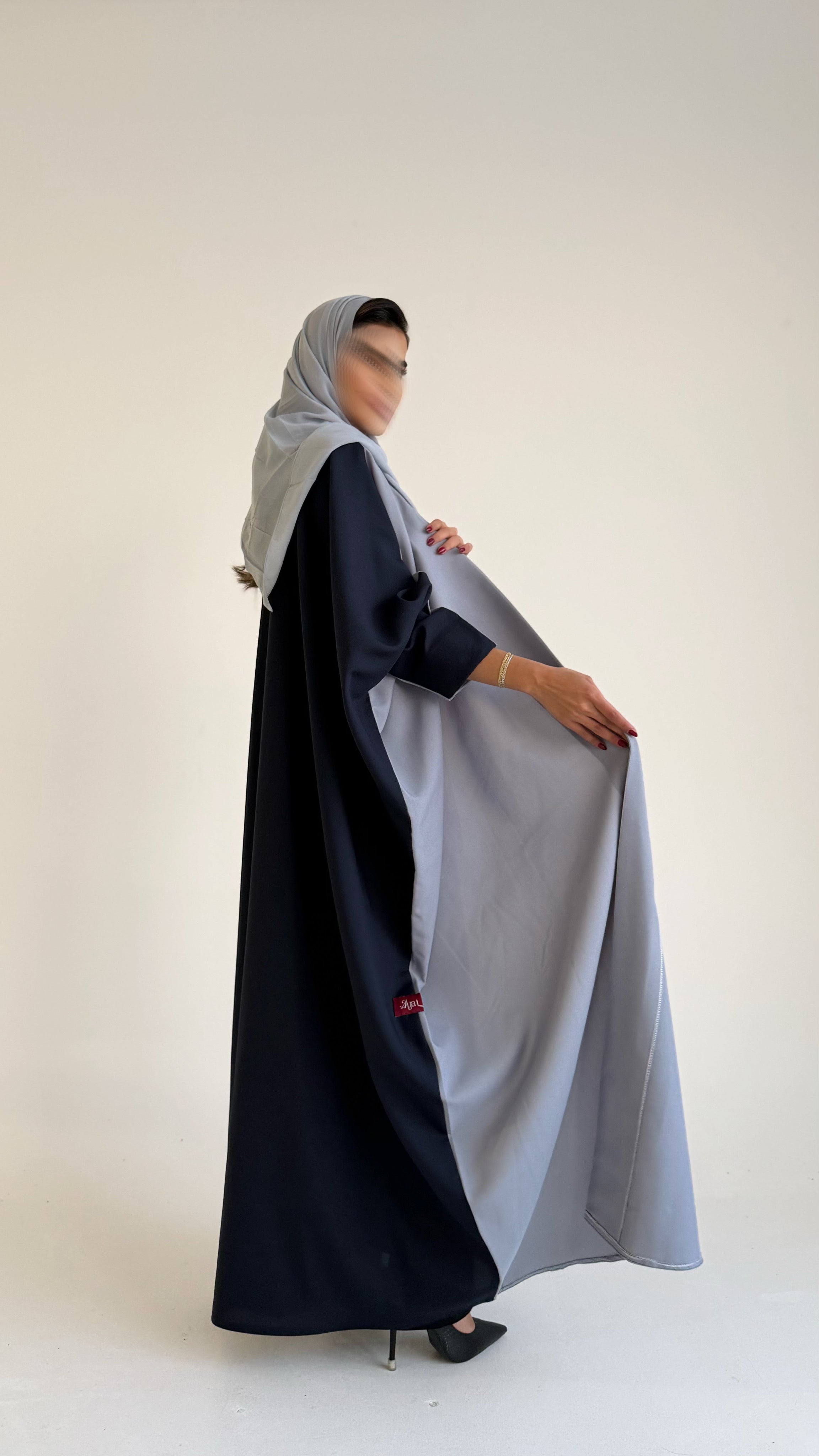 MWT536 - عباية سماوي وأزرق - Aya