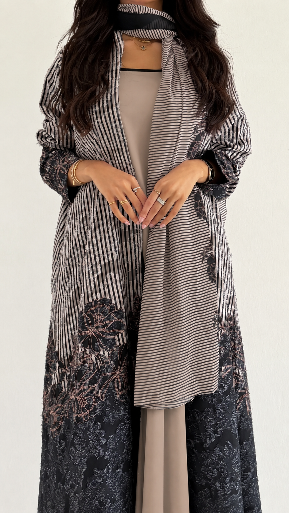 MWT1359 عباية طباعة | Printed Abaya - Aya