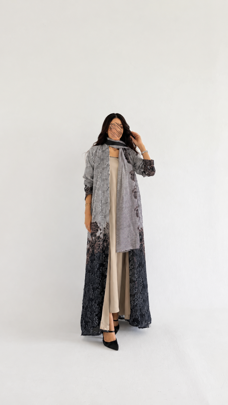 MWT1359 عباية طباعة | Printed Abaya - Aya