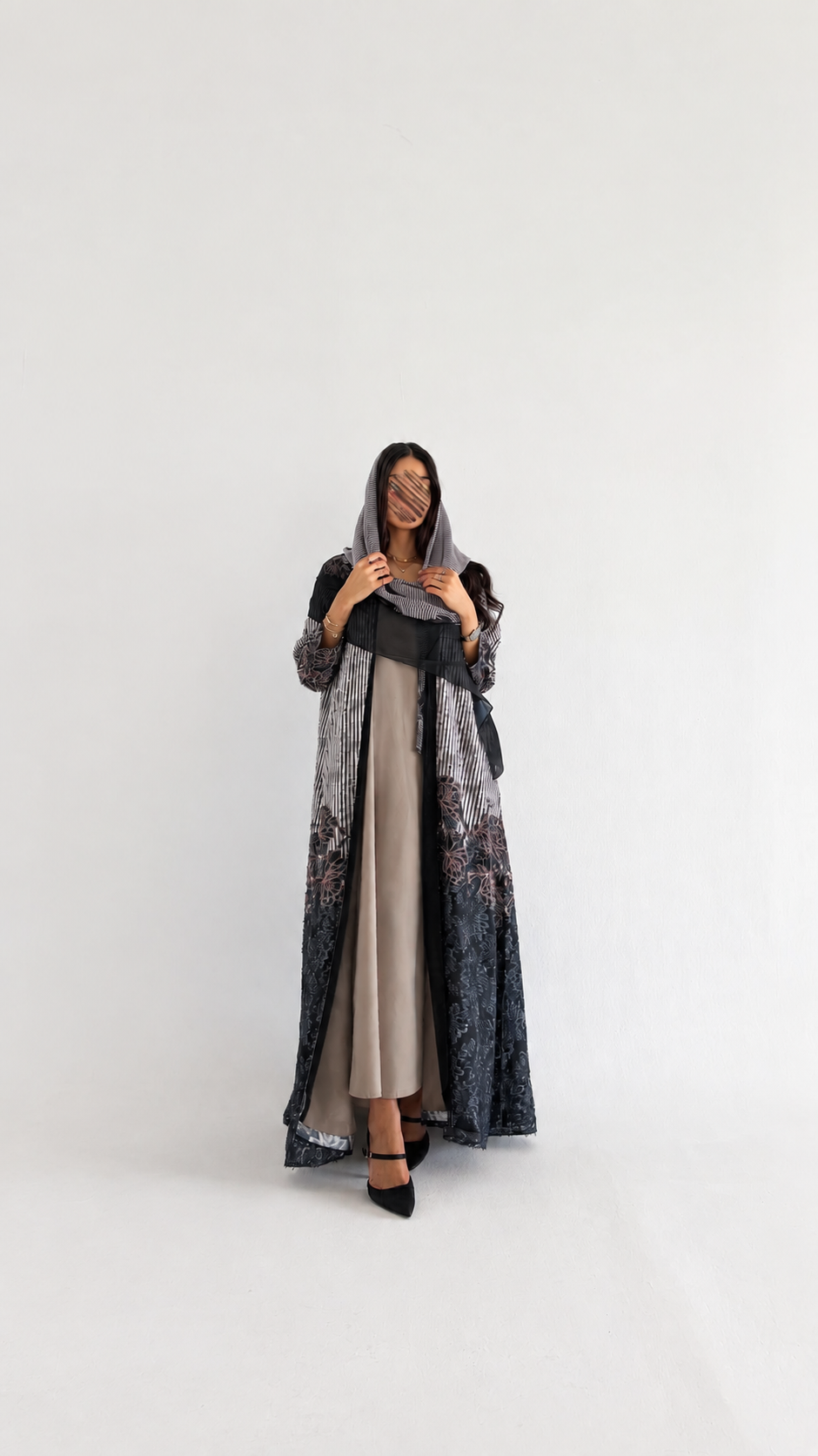 MWT1359 عباية طباعة | Printed Abaya - Aya