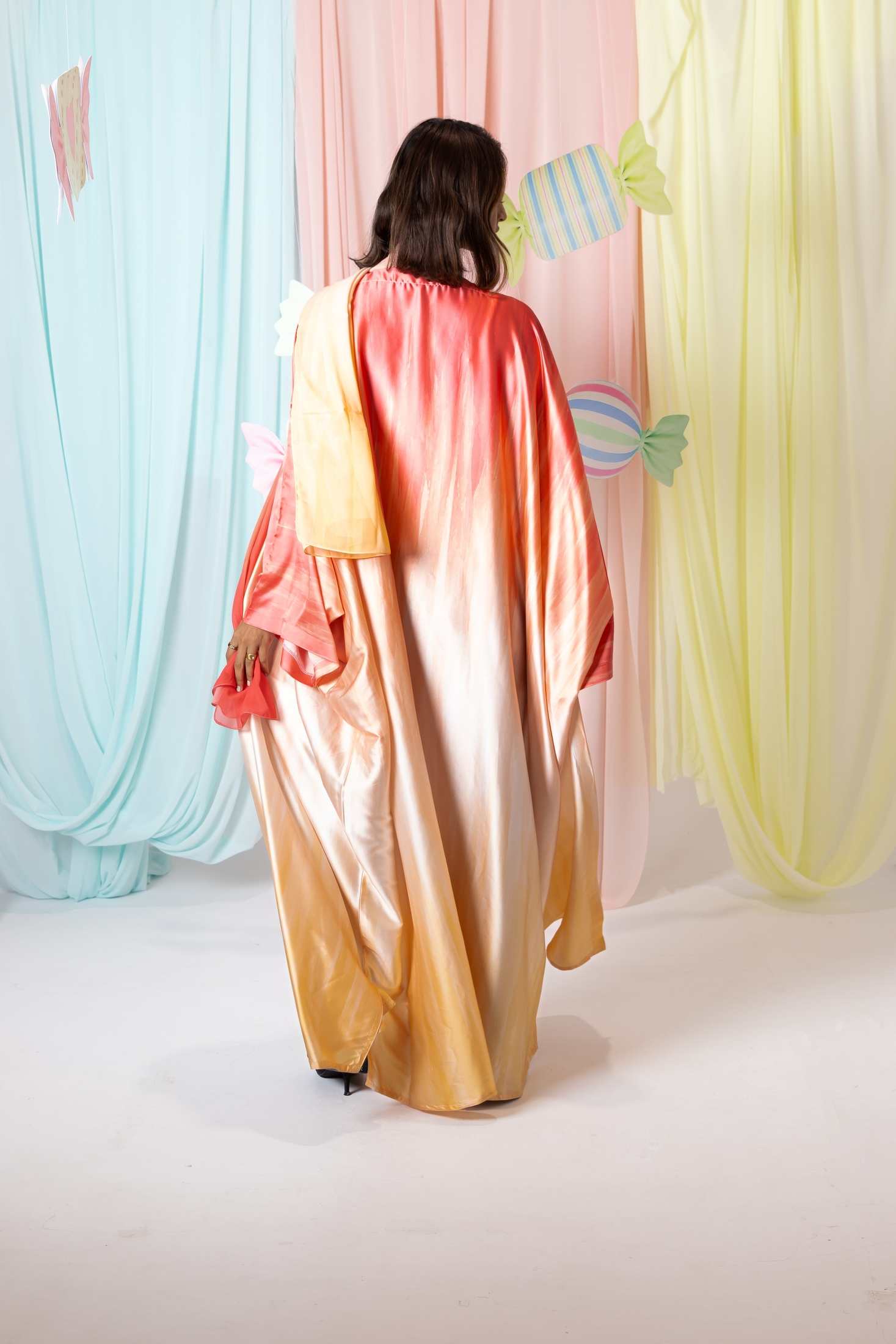 MWT1203 - عباية امبرية |ombre abaya