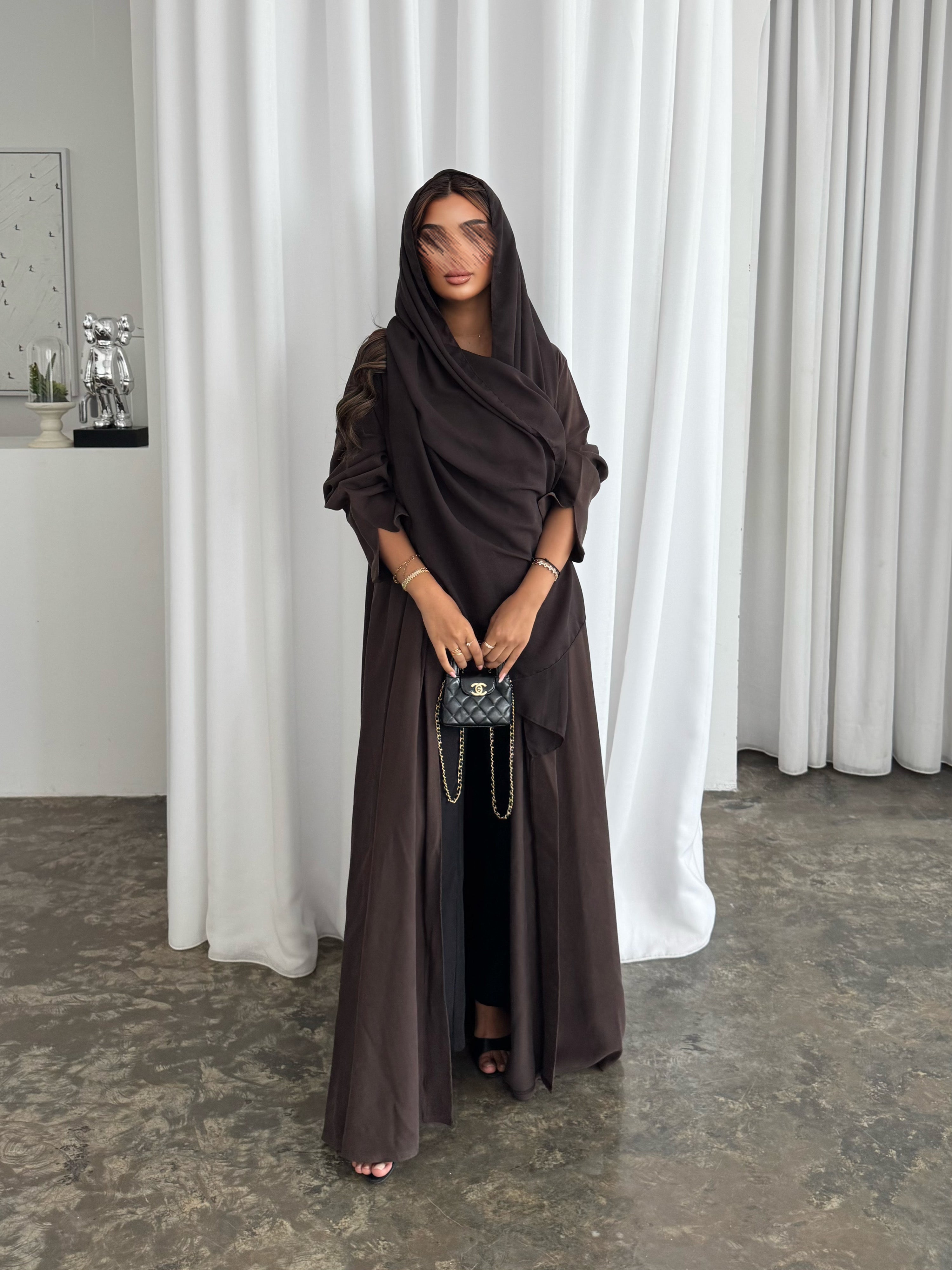 MWT436 - عباية بنيه سادة - Aya