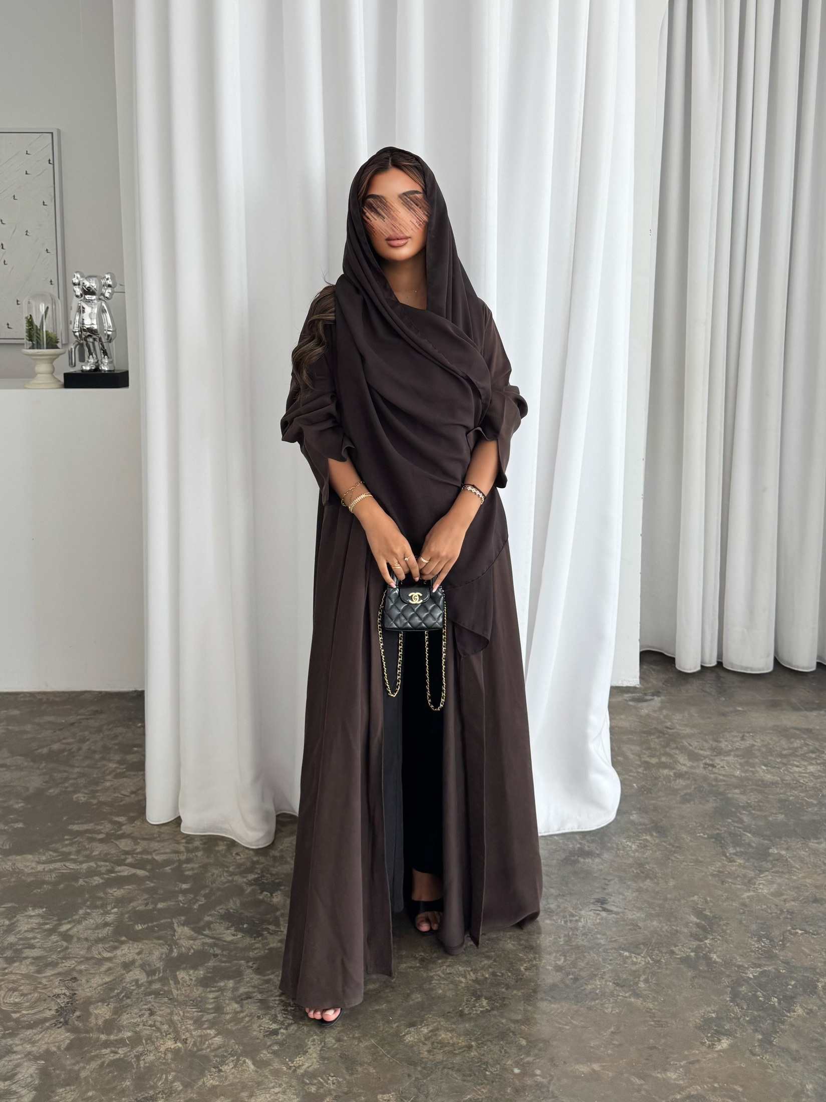 MWT436 - عباية بنيه سادة - Aya