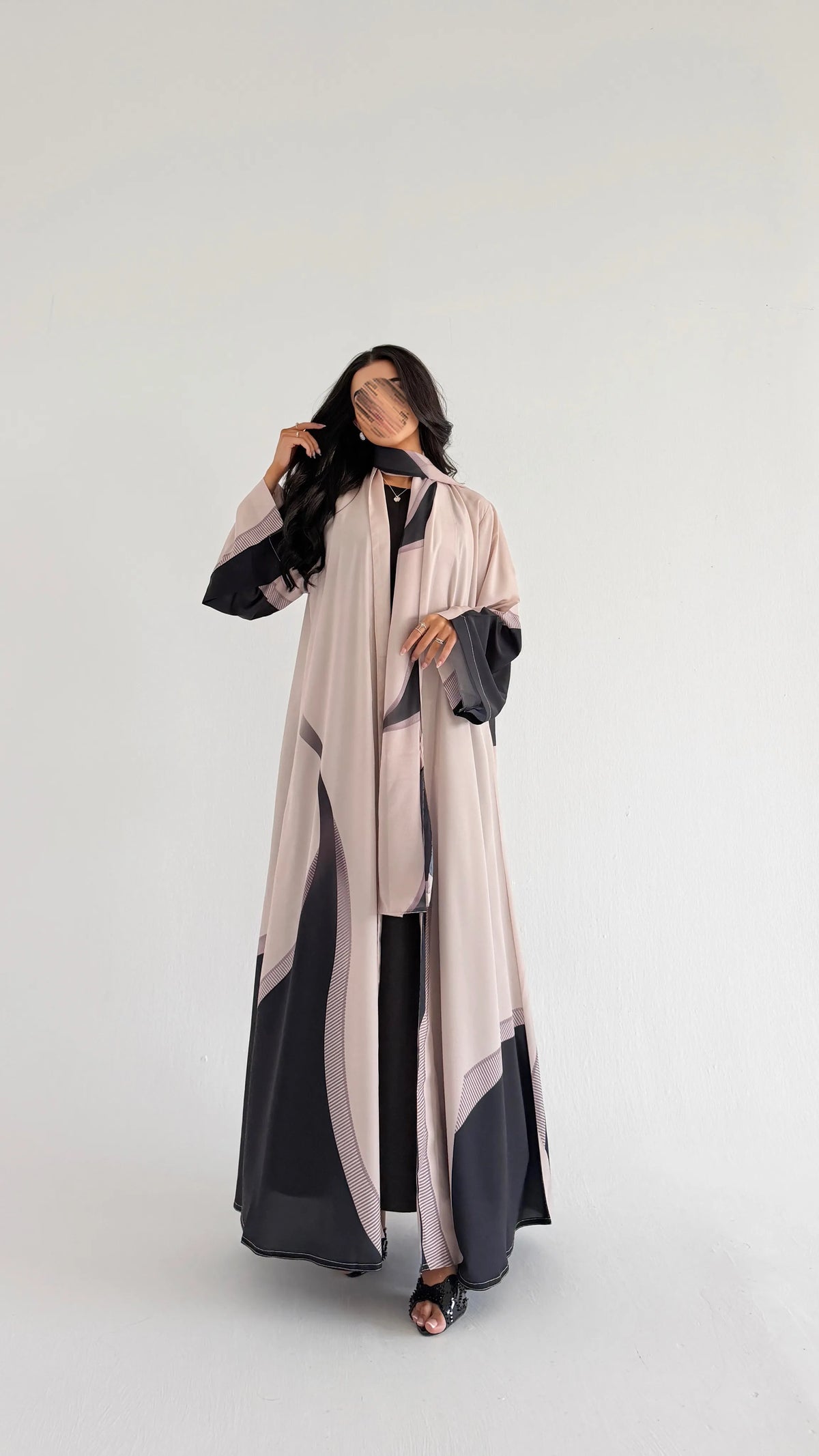 MWT1138 - عباية طباعة | Printed Abaya - Aya