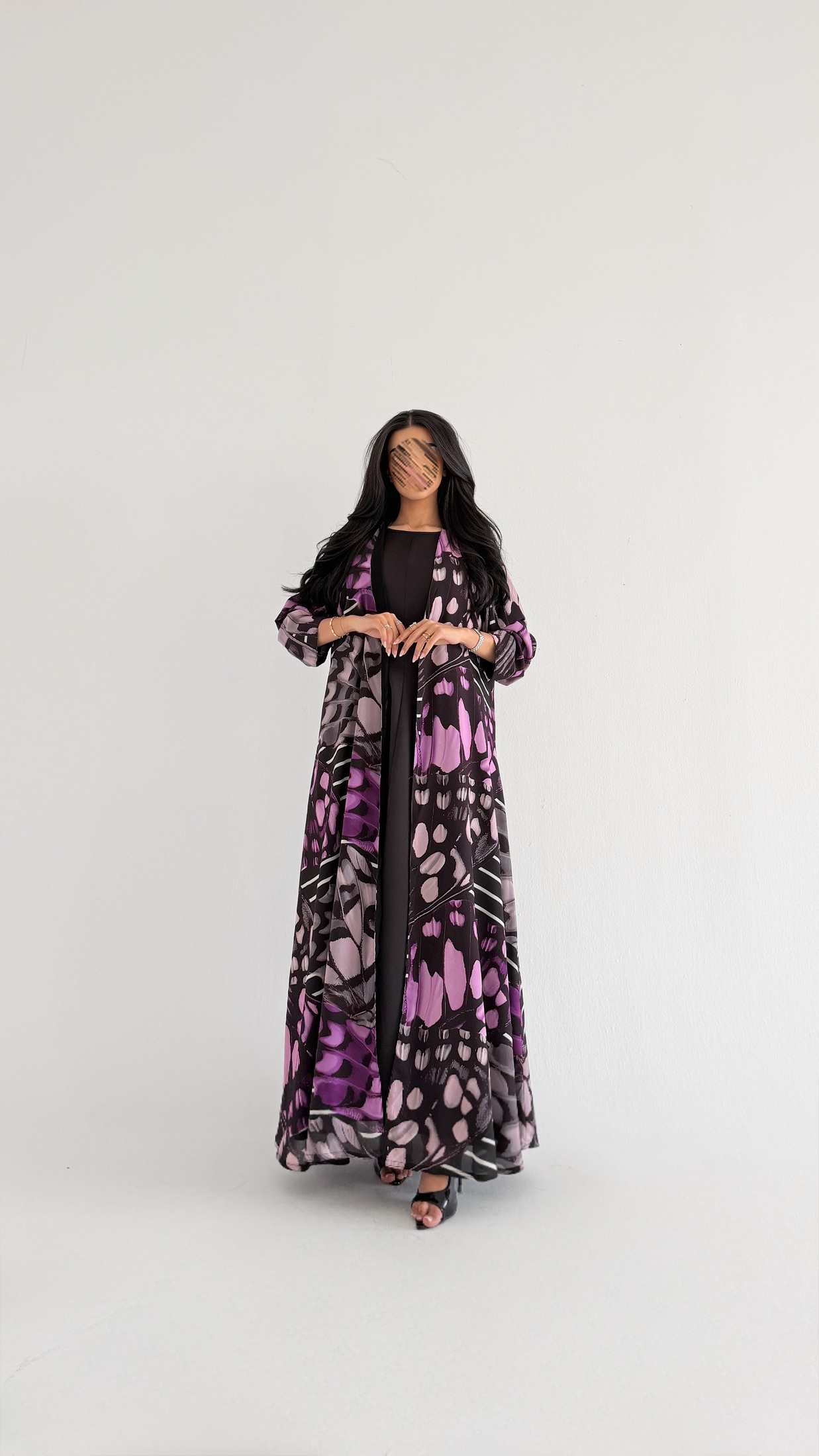 MWT2134 - عباية طباعة- Printed Abaya - Aya