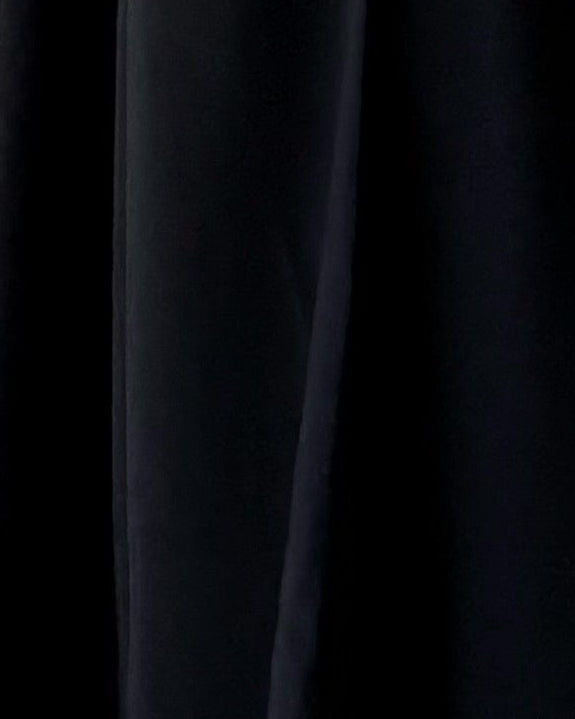 MWT2001 -عبايه كريب اسود مع تدخيله لنن - Aya