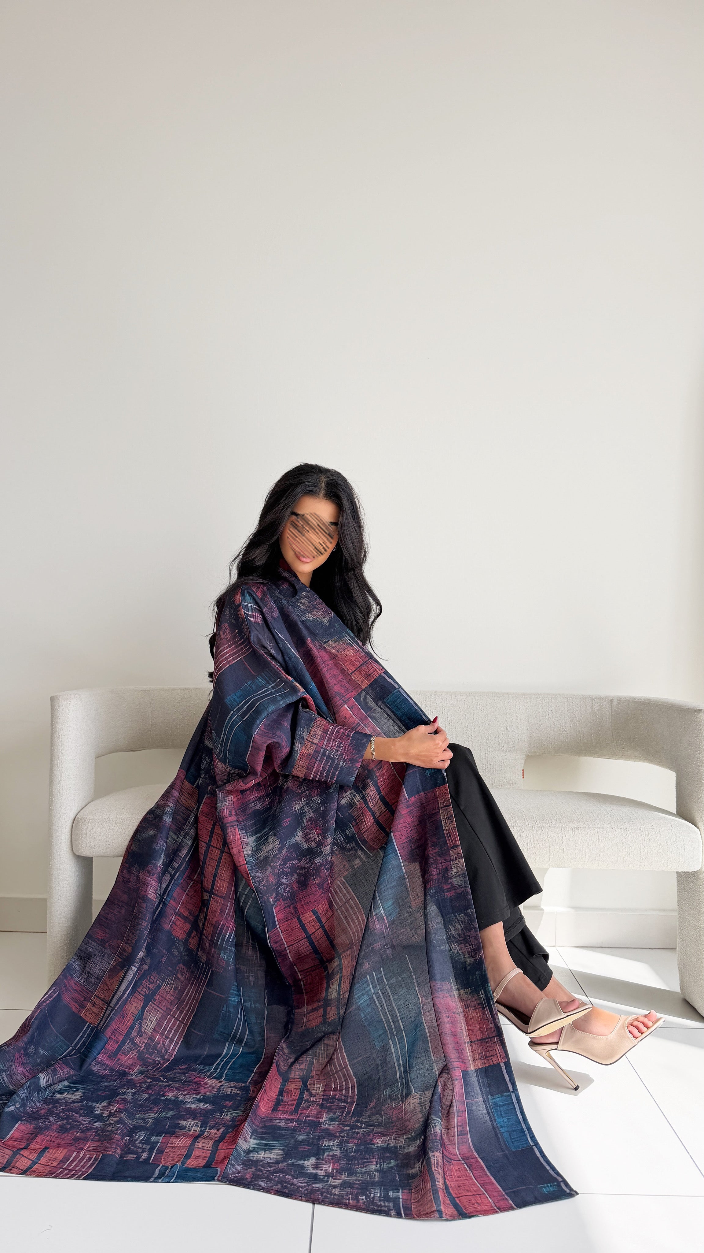 MWT1077 - عباية طباعة | Printed Abaya - Aya