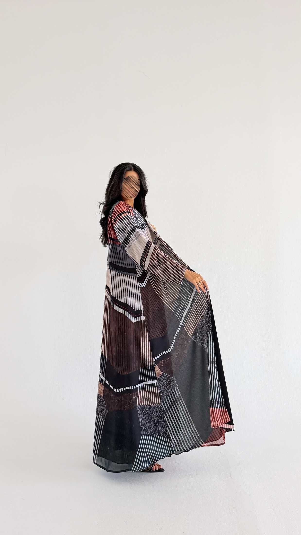 MWT2102 - Summer Printed Abaya | عباية صيفية طباعة - Aya