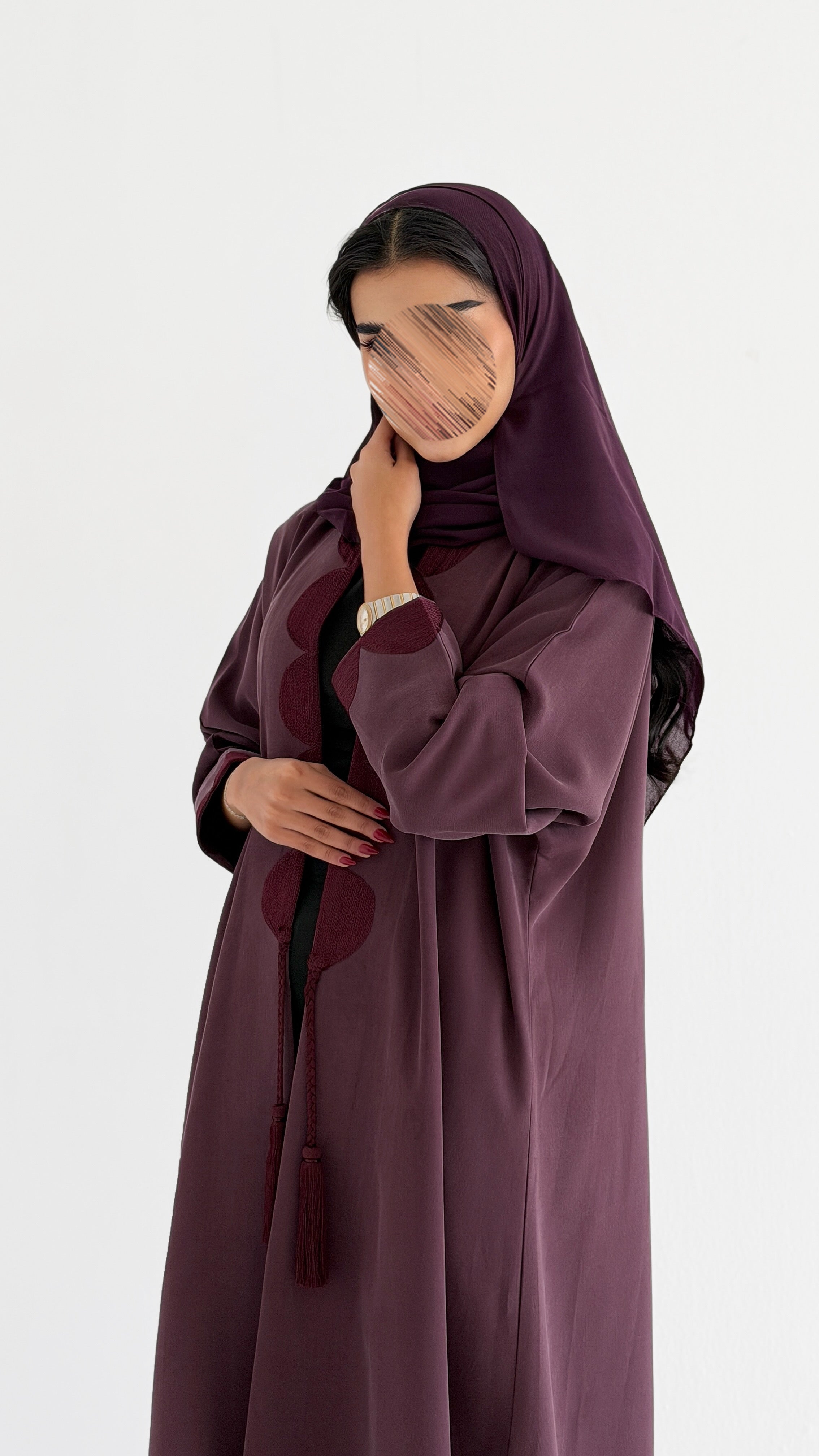 MWT1078 - عباية بتطريز بالامام - Aya