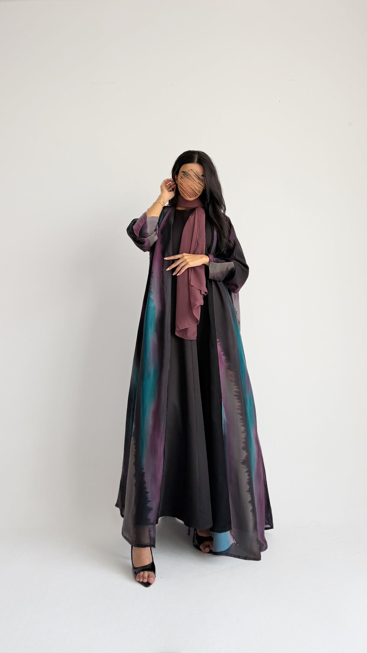 MWT2138 - عباية طباعة- Printed Abaya - Aya