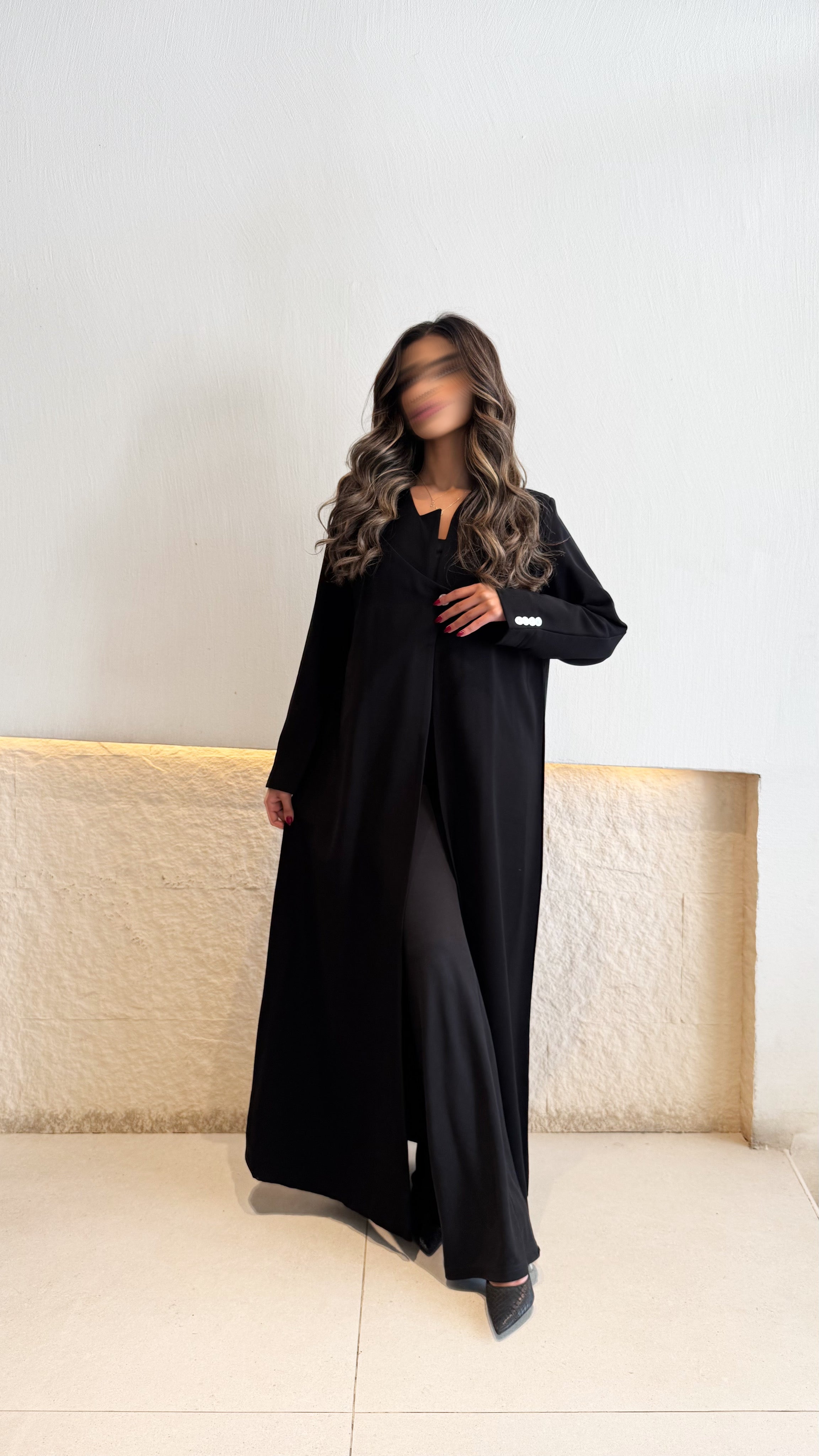MW1780 - عباية بليزر بقماش كوبرا - Aya