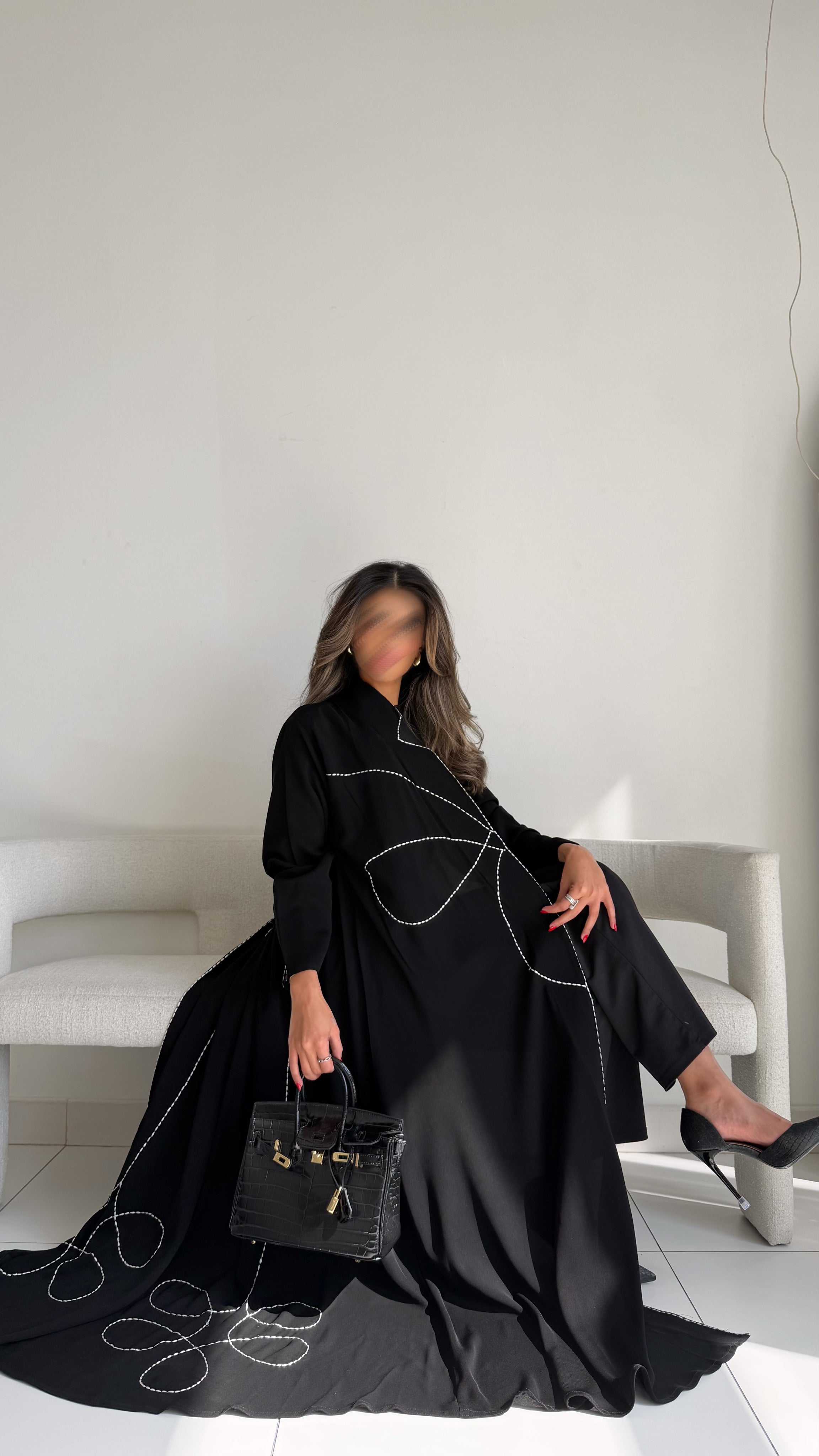 MW1683 - عباية ملكي تطريز يدوي - Aya