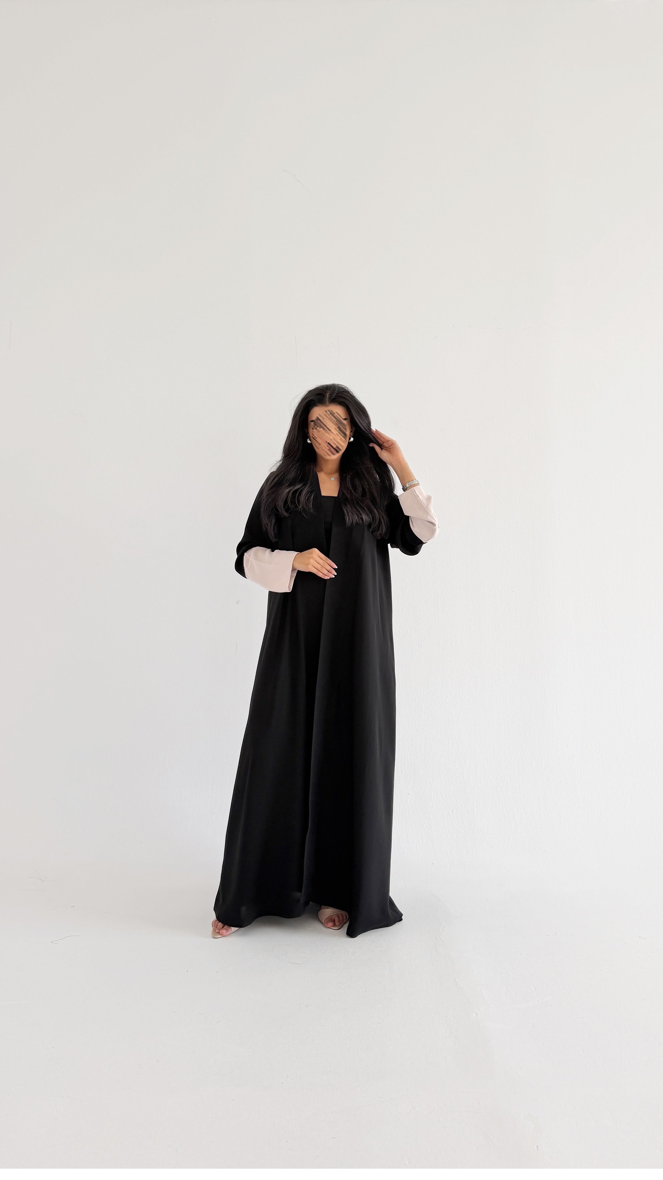 MW2170 - عبايه كريب راقيه وحصرية - Aya