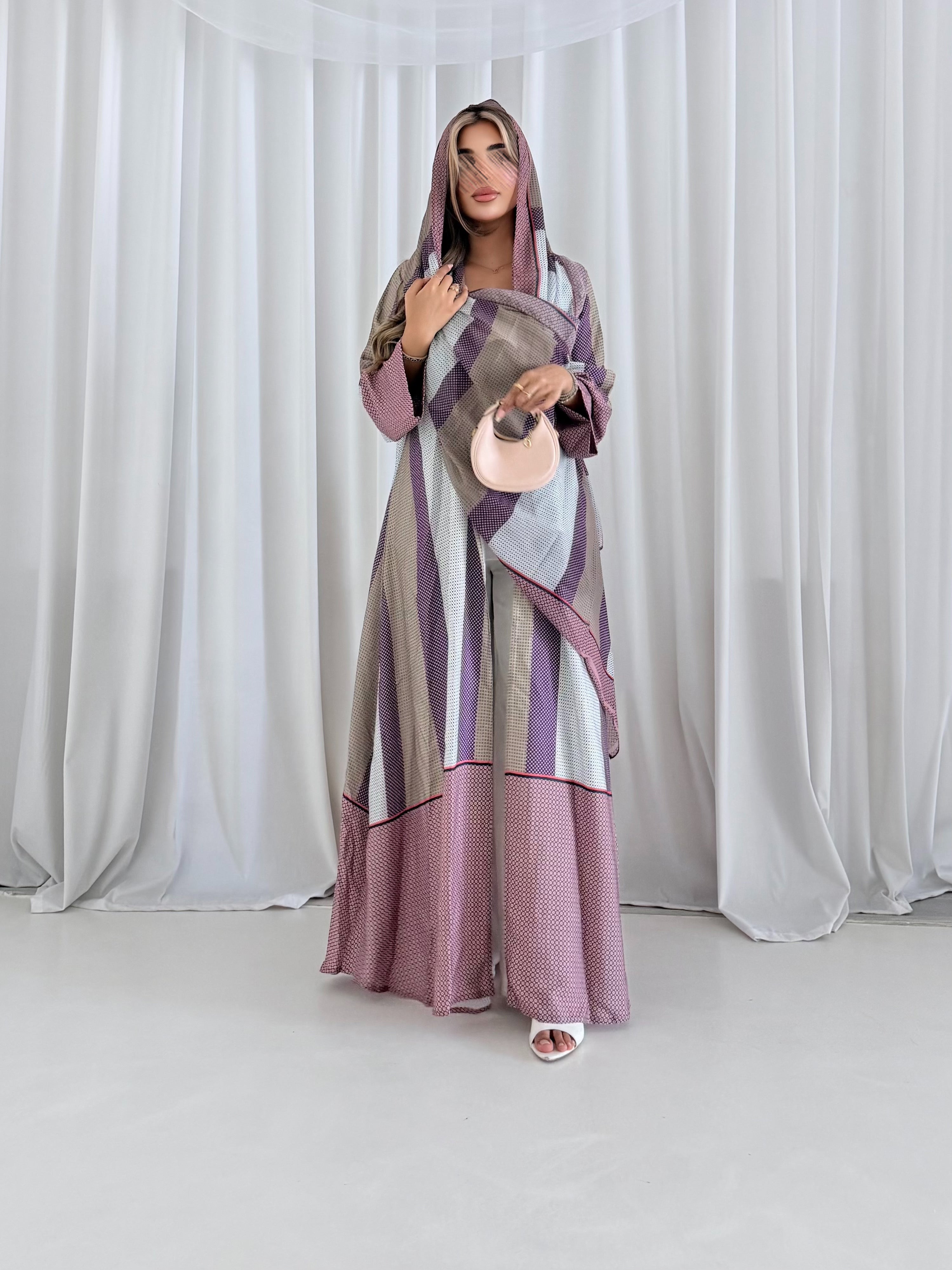 MWT1245 - Summer Printed Abaya | عباية صيفية طباعة