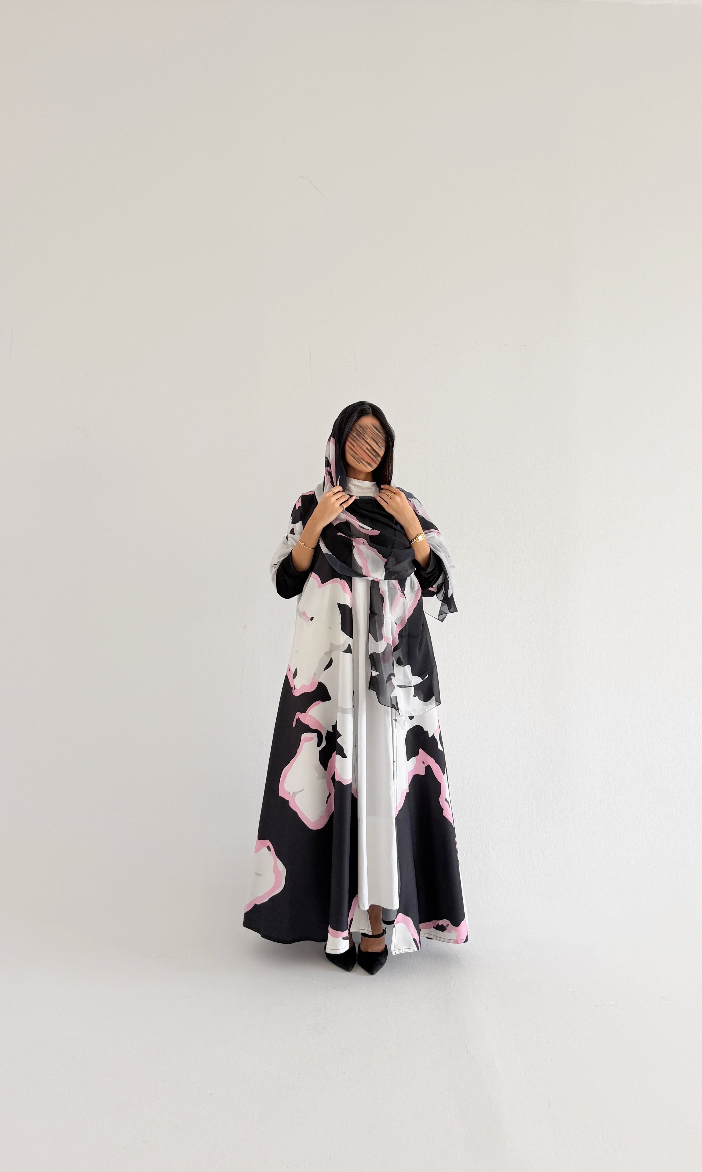 MWT1160 - عباية طباعة | Printed Abaya - Aya