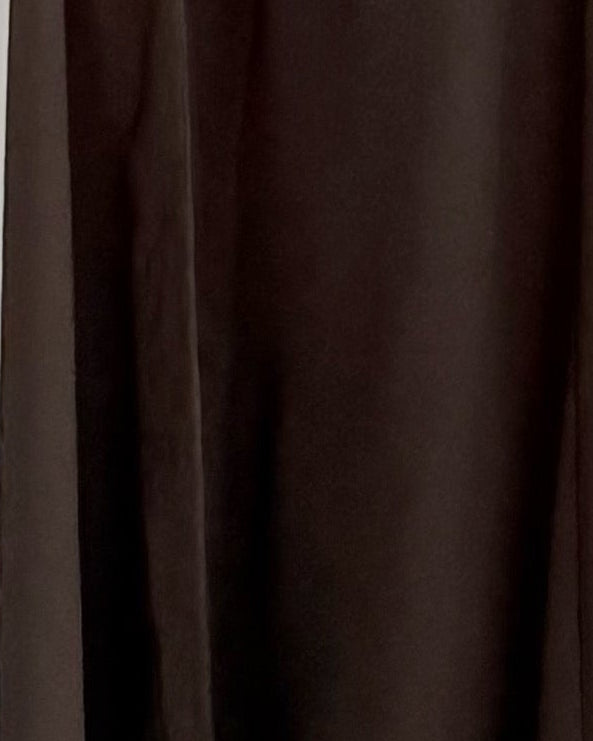 MWT794 - عباية بني كريب سادة مع فستان - Aya