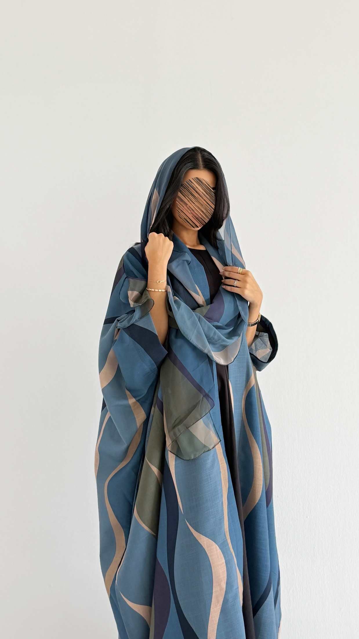 MWT1517 عباية طباعة | Printed Abaya - Aya