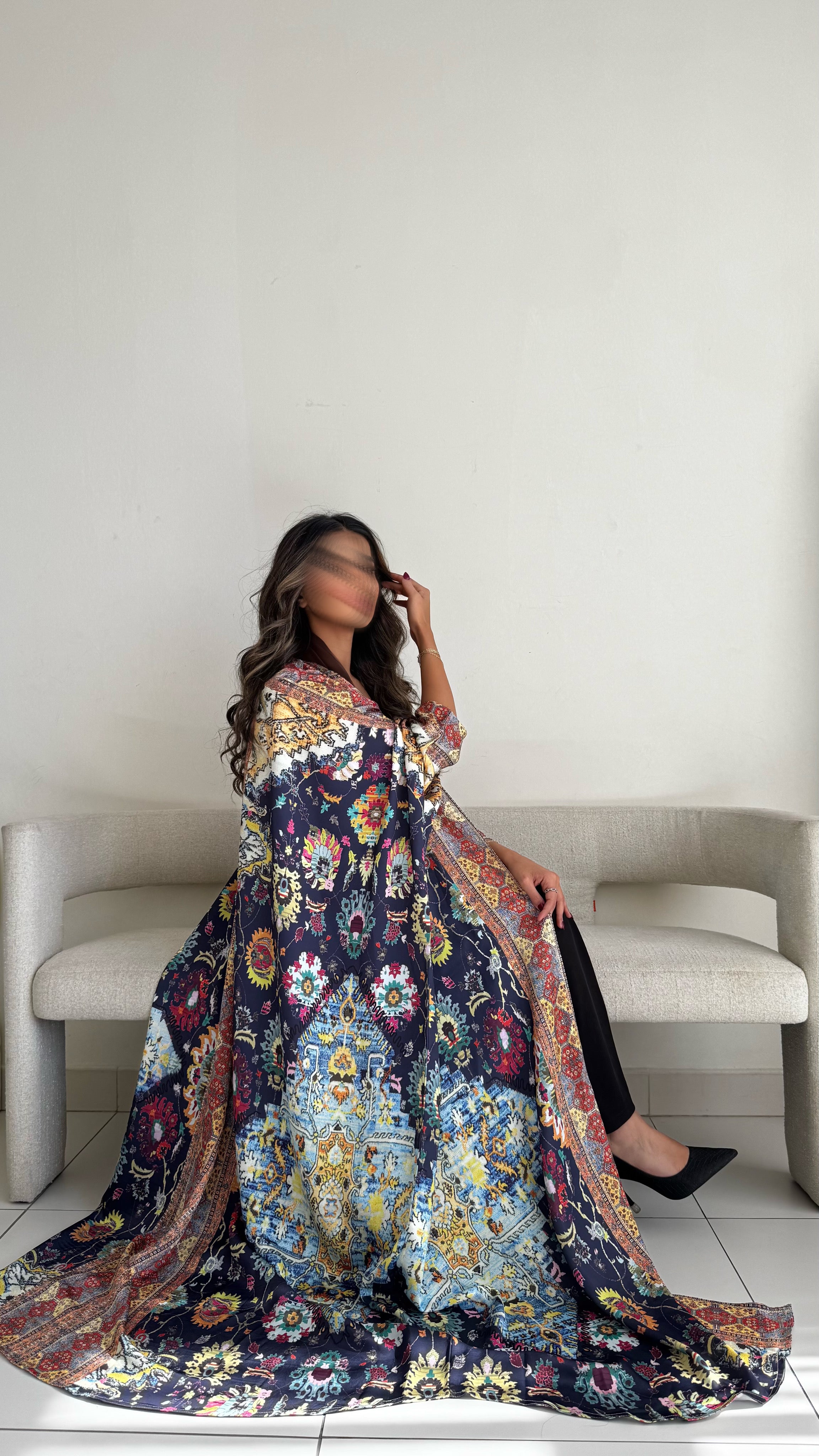 MW1713 - عباية حرير برنت كامل - Aya