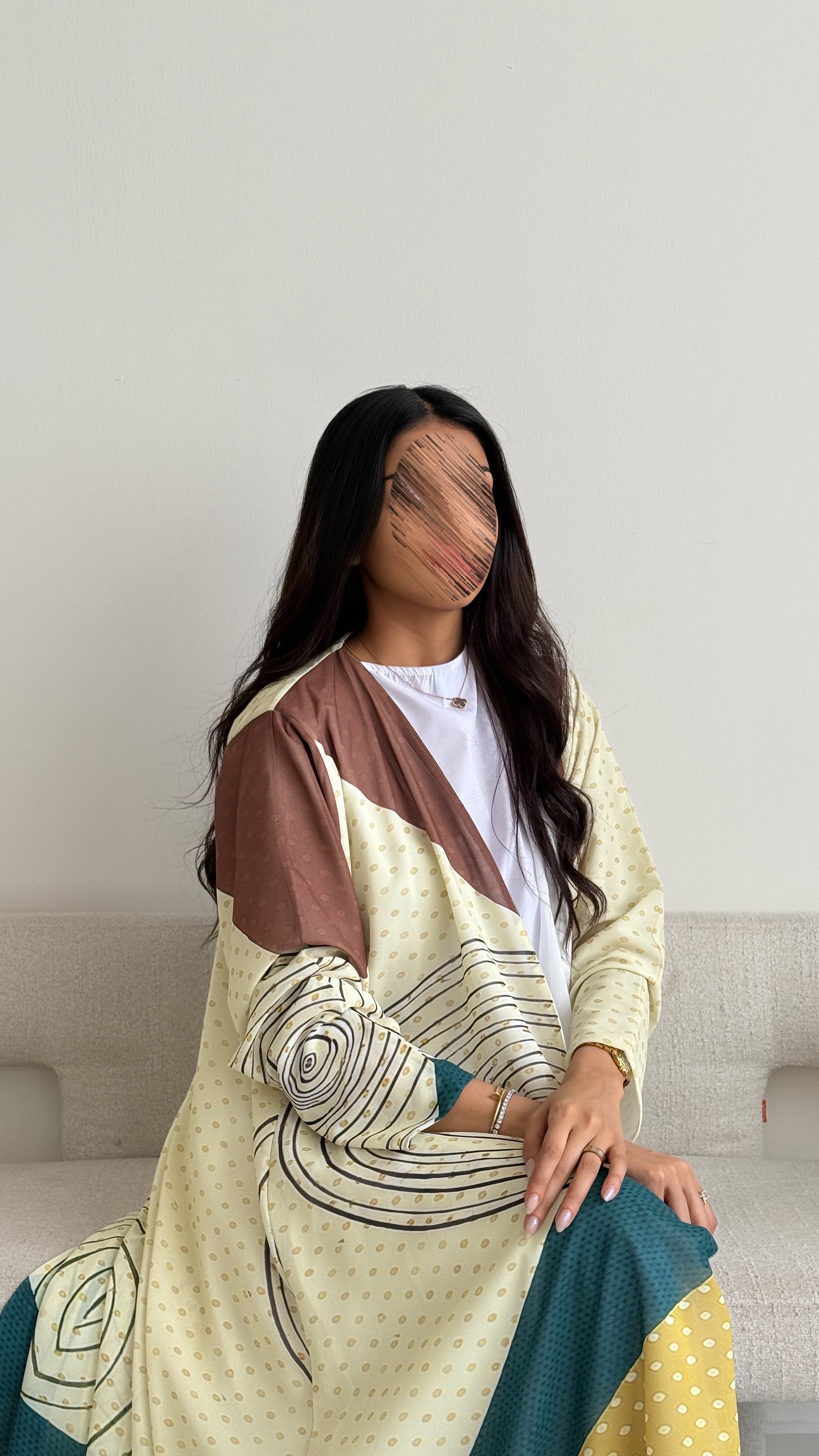 MWT2062 - عباية طباعة صيفية | Summer printed abaya - Aya