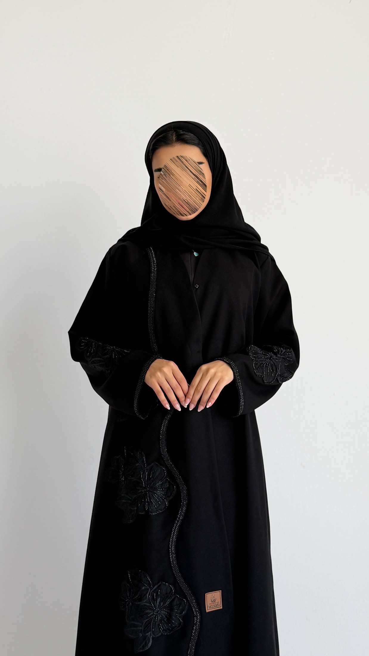 MWT4268 -عباية وله باللون الأسود - Aya