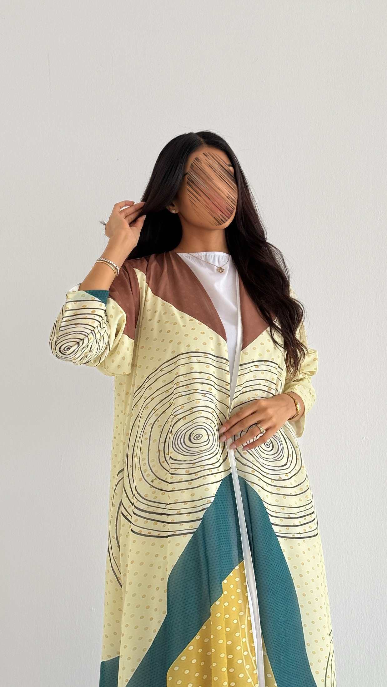 MWT2062 - عباية طباعة صيفية | Summer printed abaya - Aya