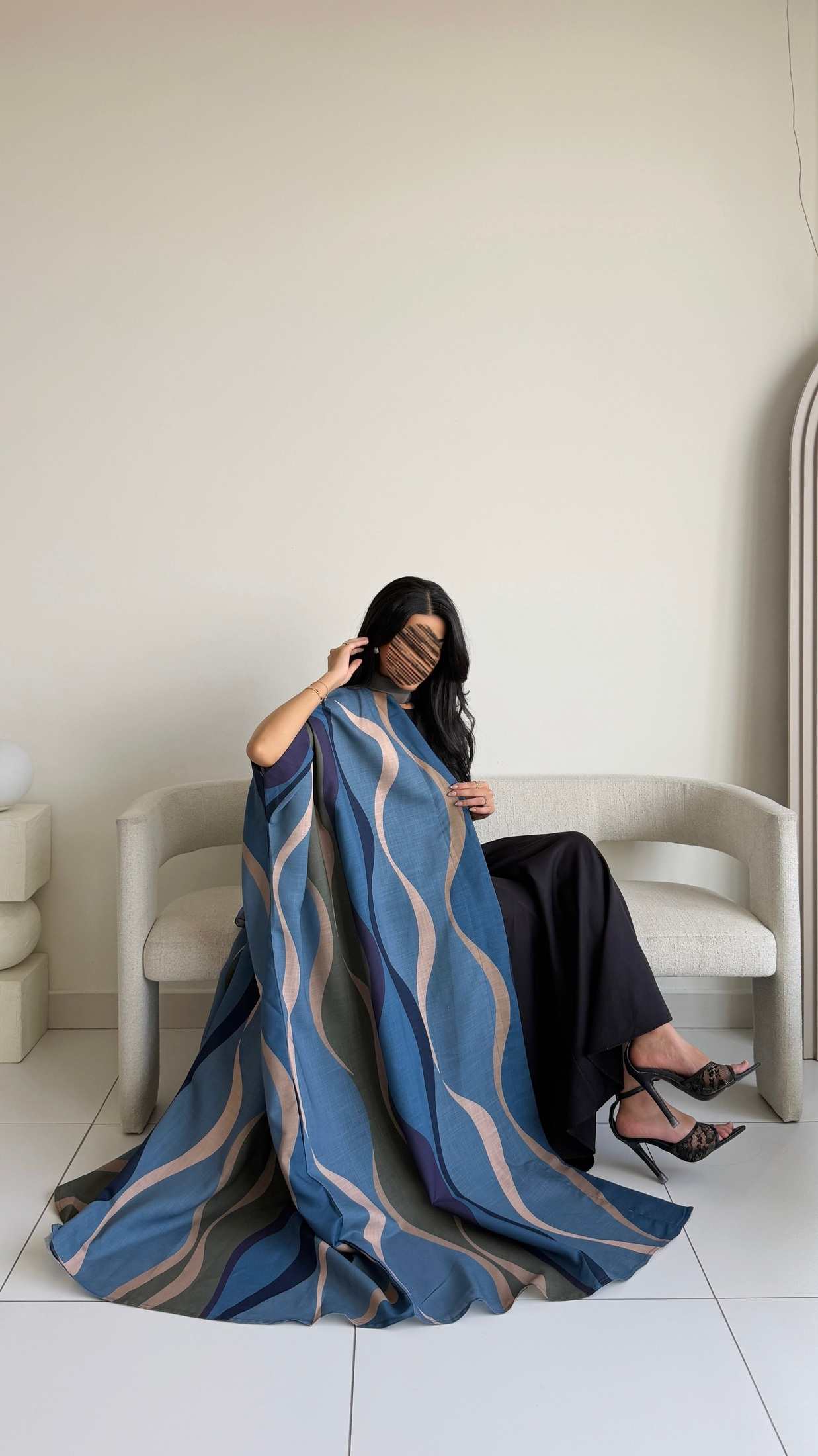 MWT1517 عباية طباعة | Printed Abaya - Aya