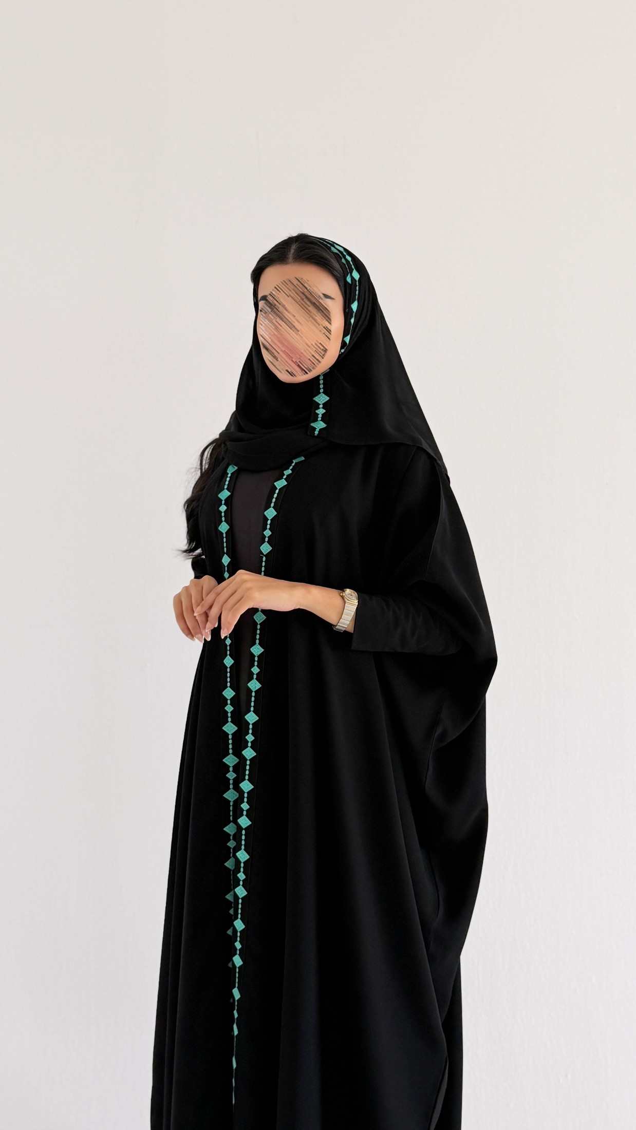 MWT1541 عباية تطريز بالامام - Aya