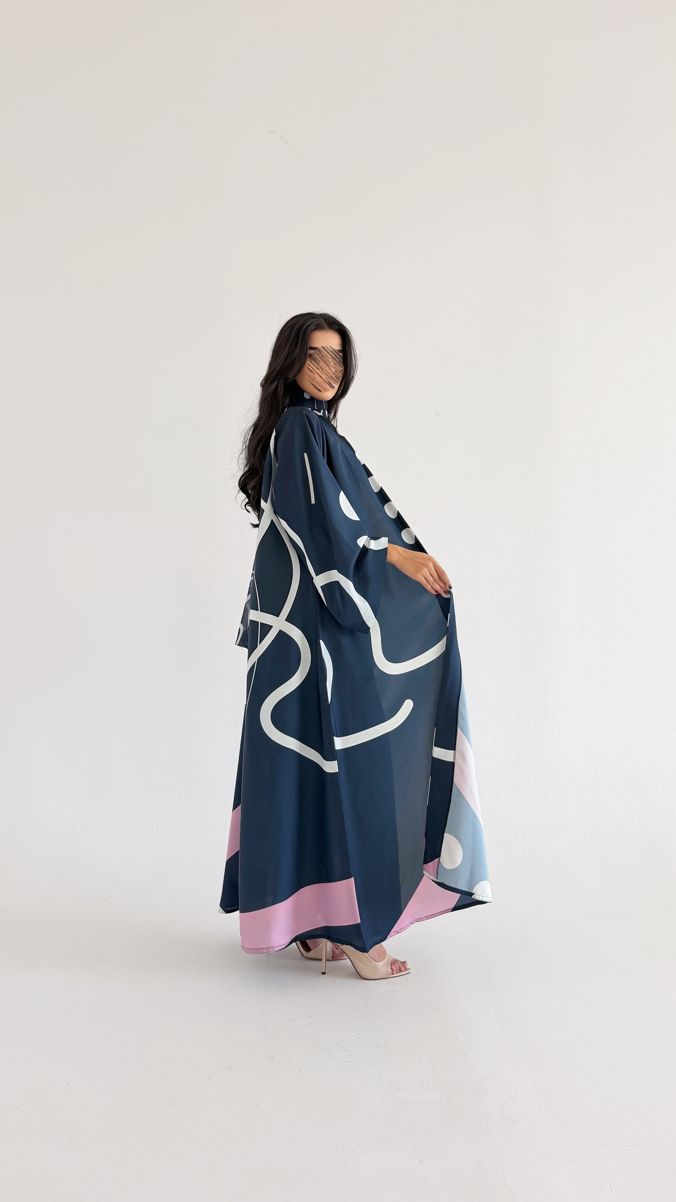 MWT1096 - عباية طباعة | Printed Abaya - Aya