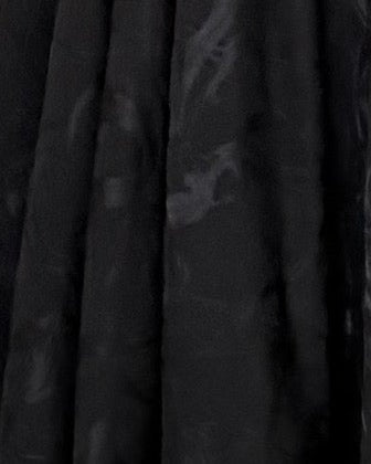 MWT5066 - عباية جاكار كوري دبل كلوش أسود – إصدار مميز - Aya