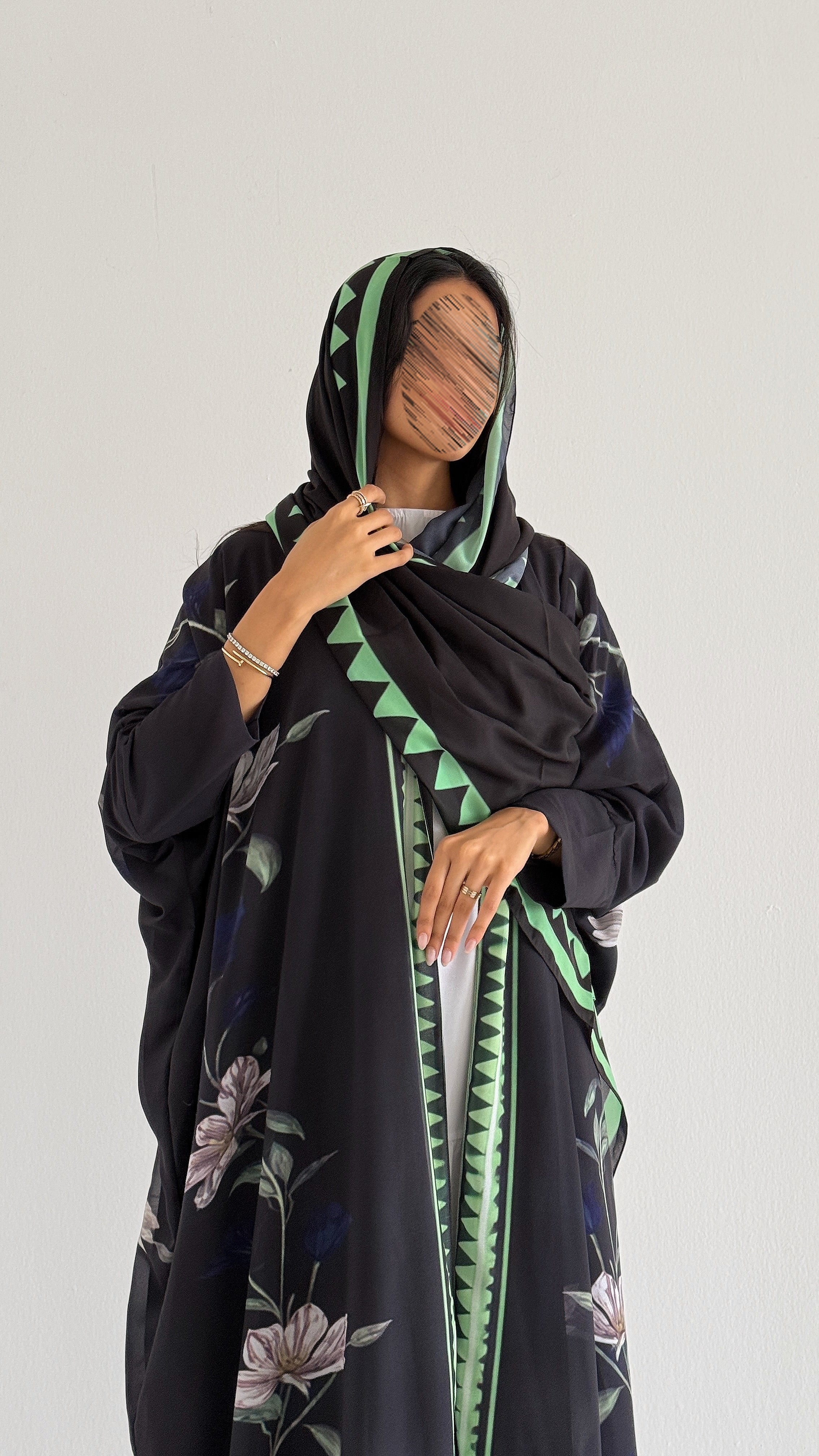 MWT2063 - عباية طباعة صيفية | Summer printed abaya - Aya