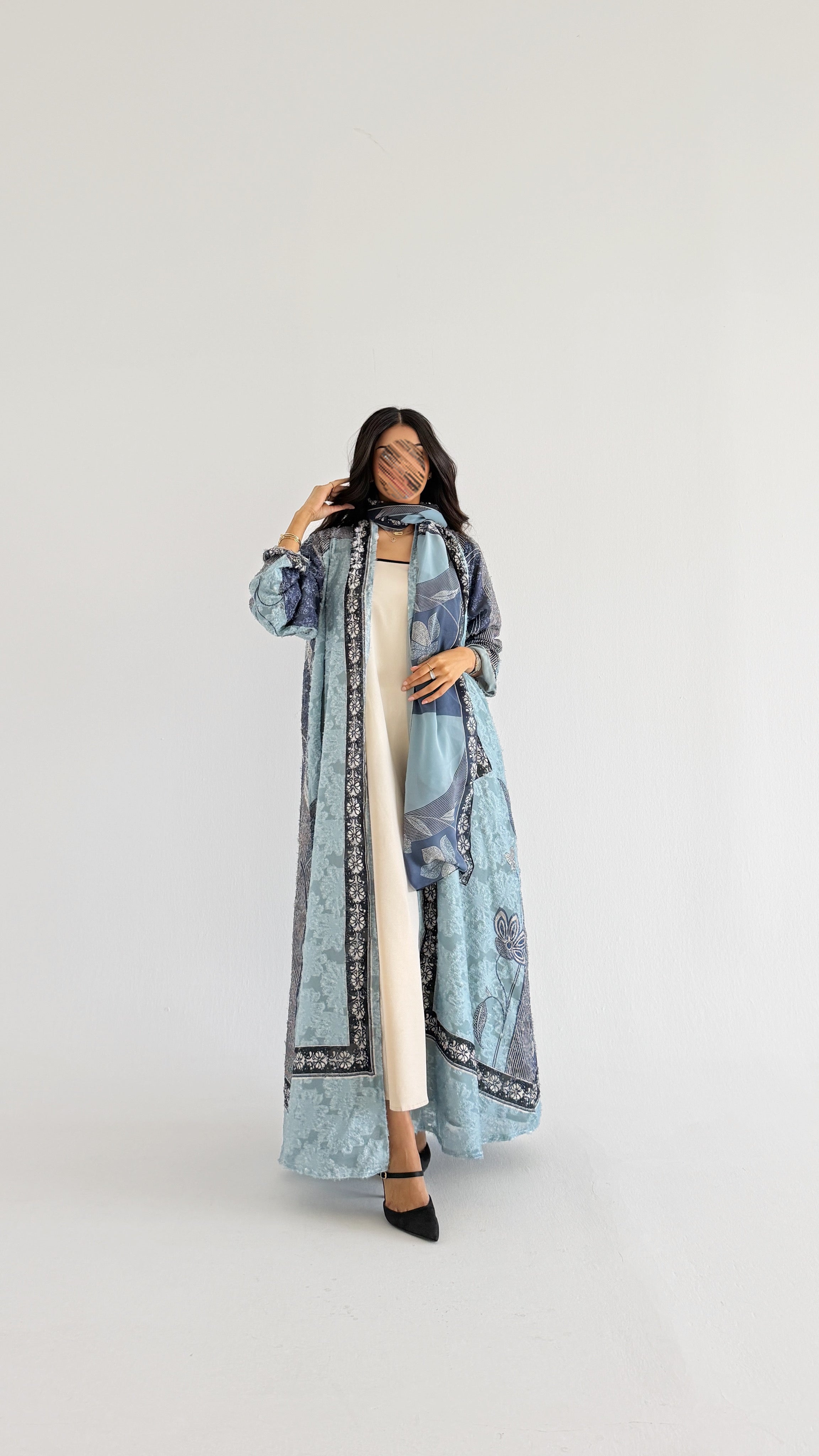 MWT1361 عباية طباعة | Printed Abaya - Aya