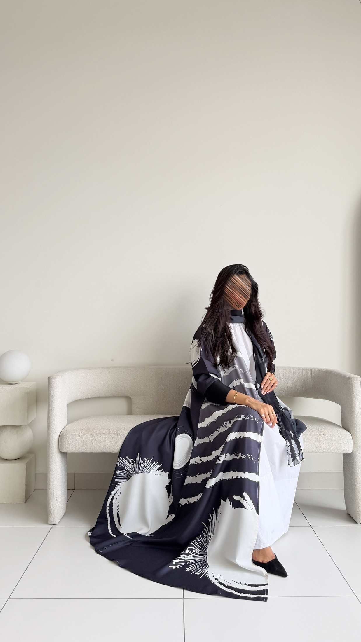 MWT1158 - عباية طباعة | Printed Abaya - Aya