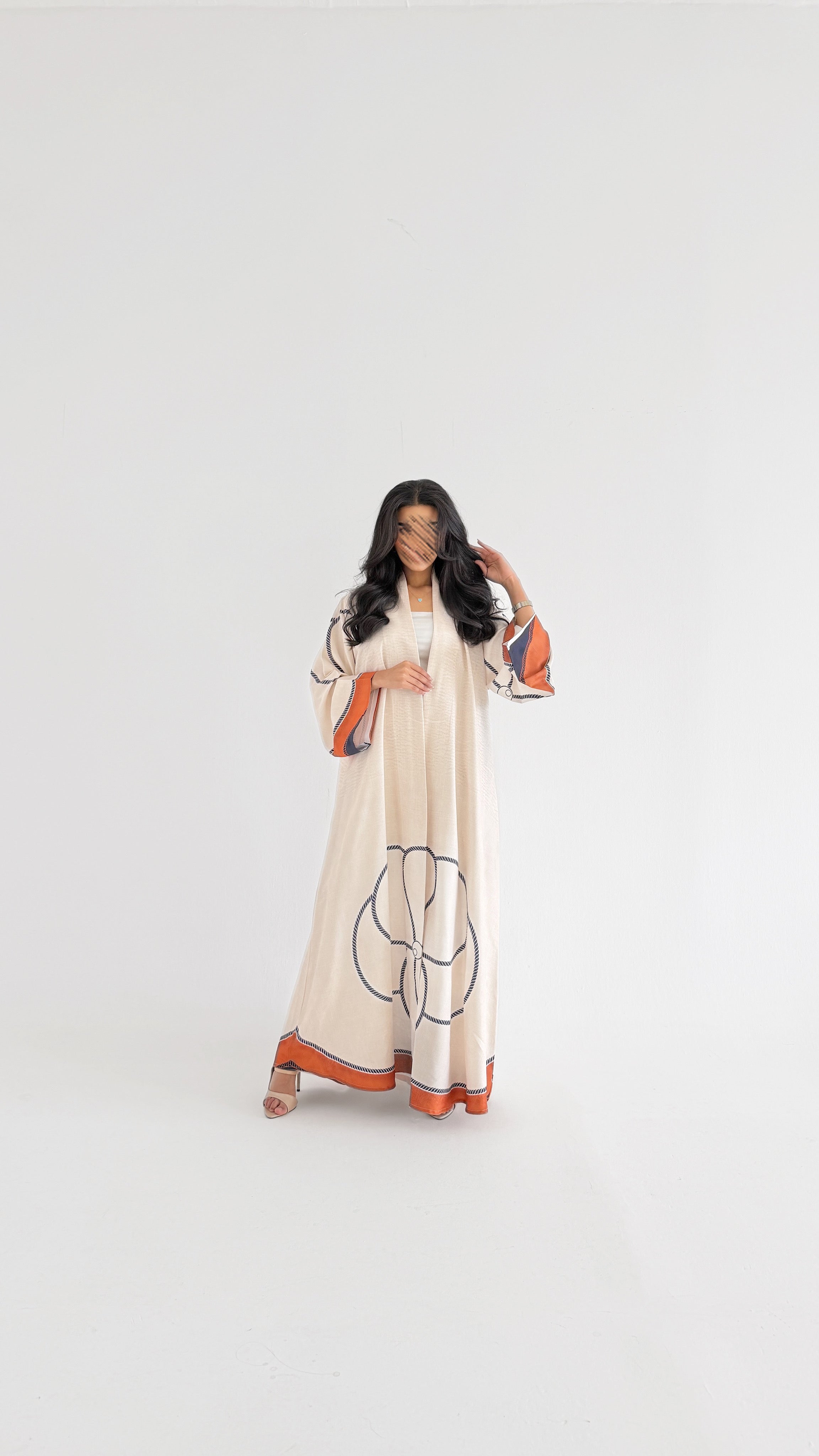 MWT1133 - عباية طباعة | Printed Abaya - Aya