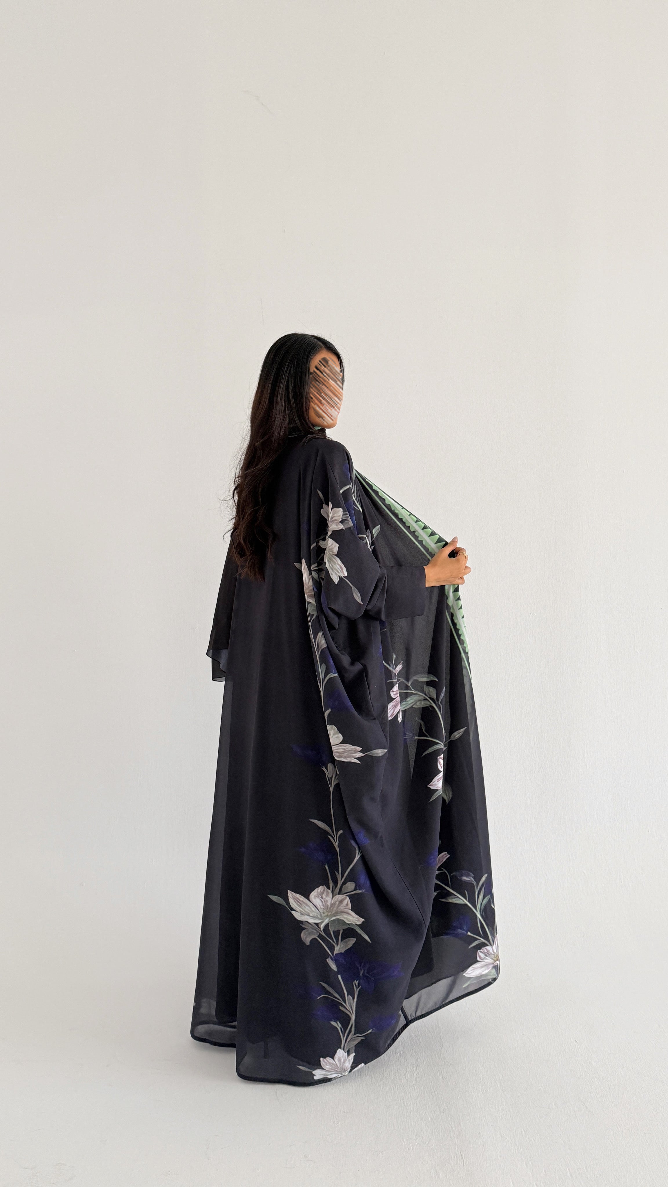 MWT2063 - عباية طباعة صيفية | Summer printed abaya - Aya