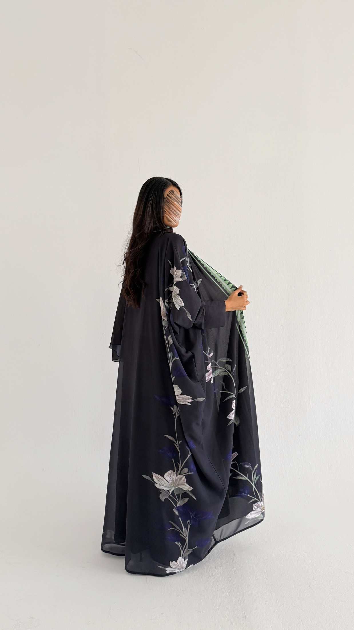 MWT2063 - عباية طباعة صيفية | Summer printed abaya - Aya