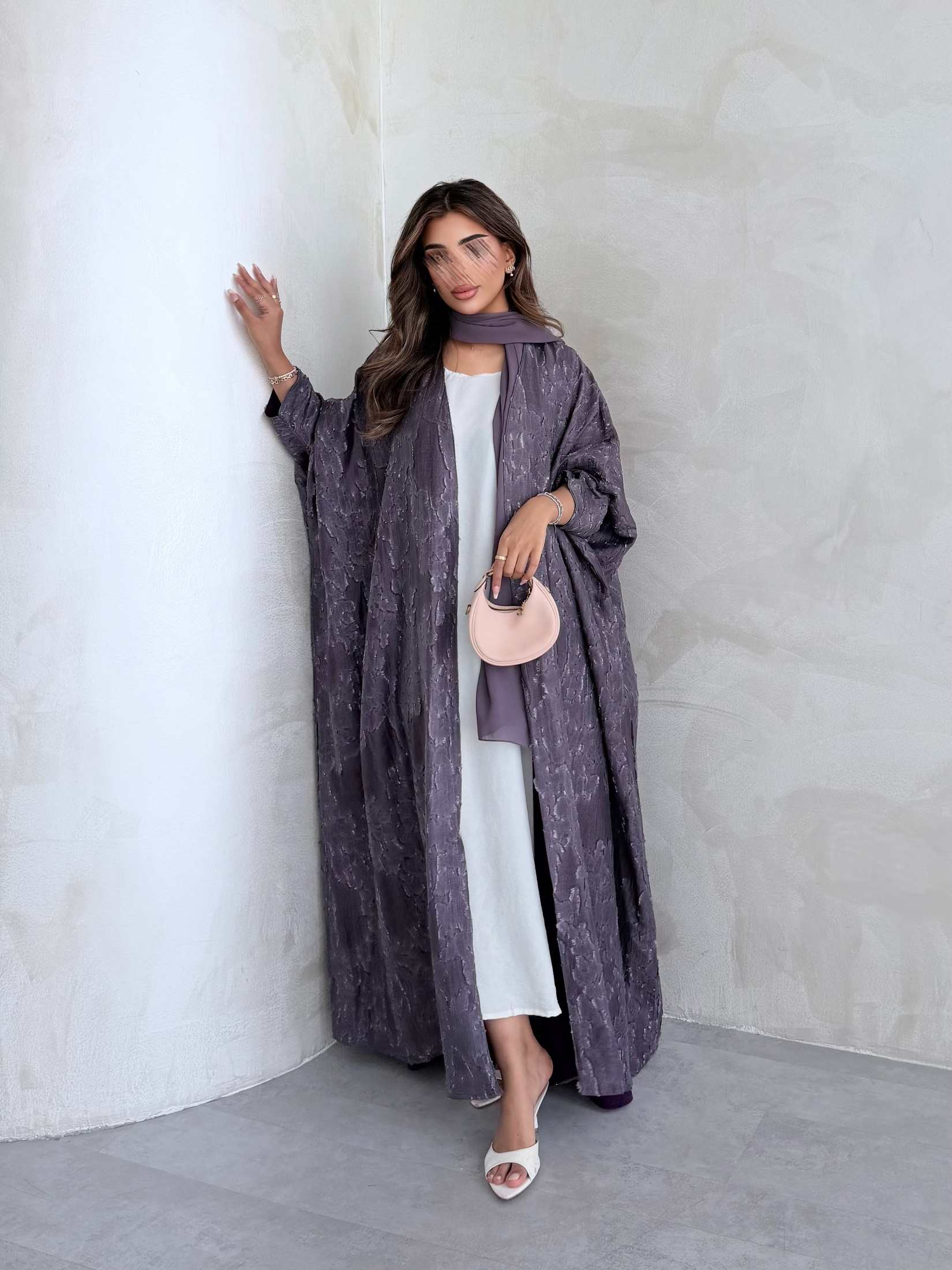 MWT2122 - عباية كريب يومية - Aya