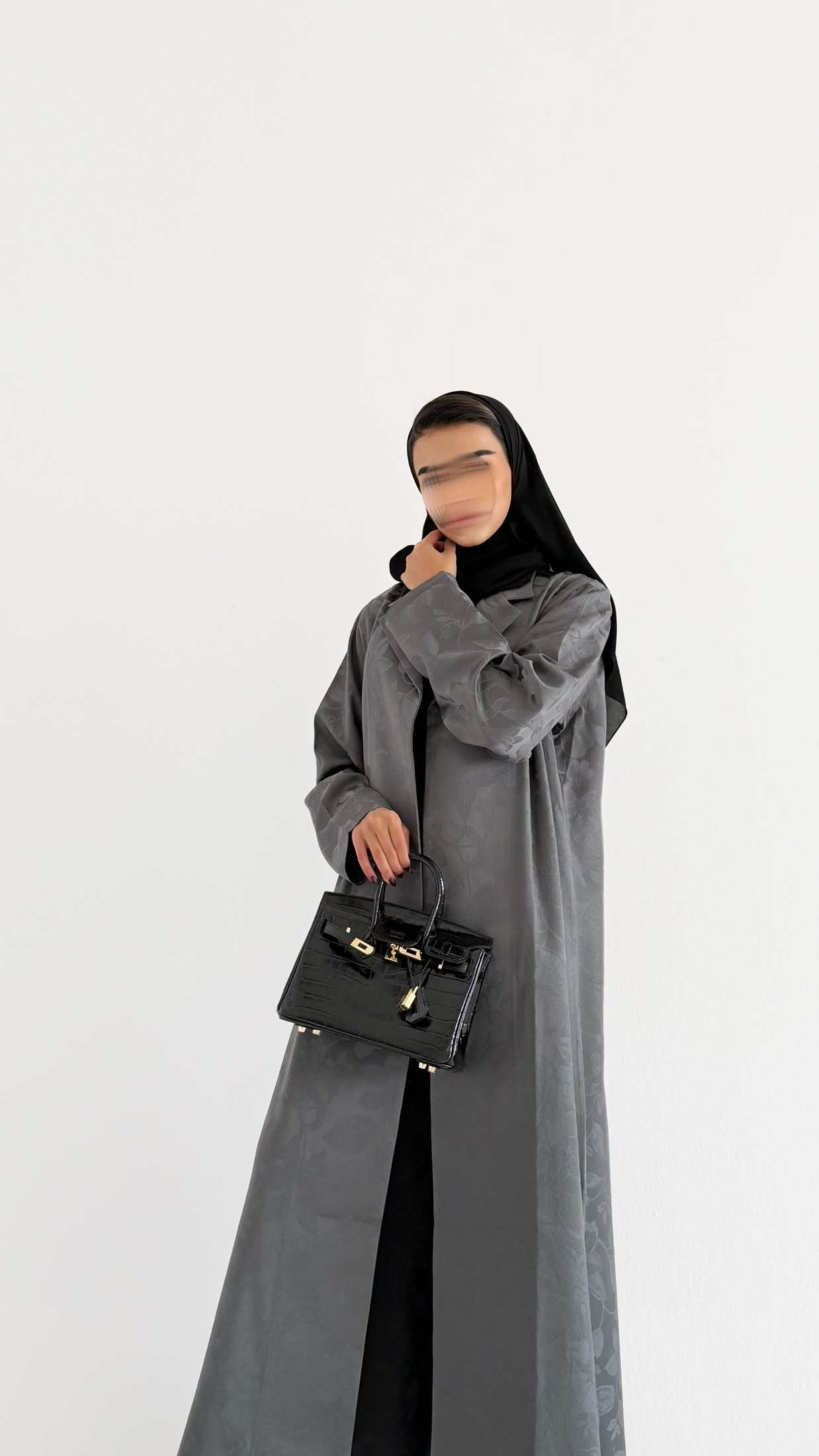 MWT849 - عباية بليزر جاكار - Aya