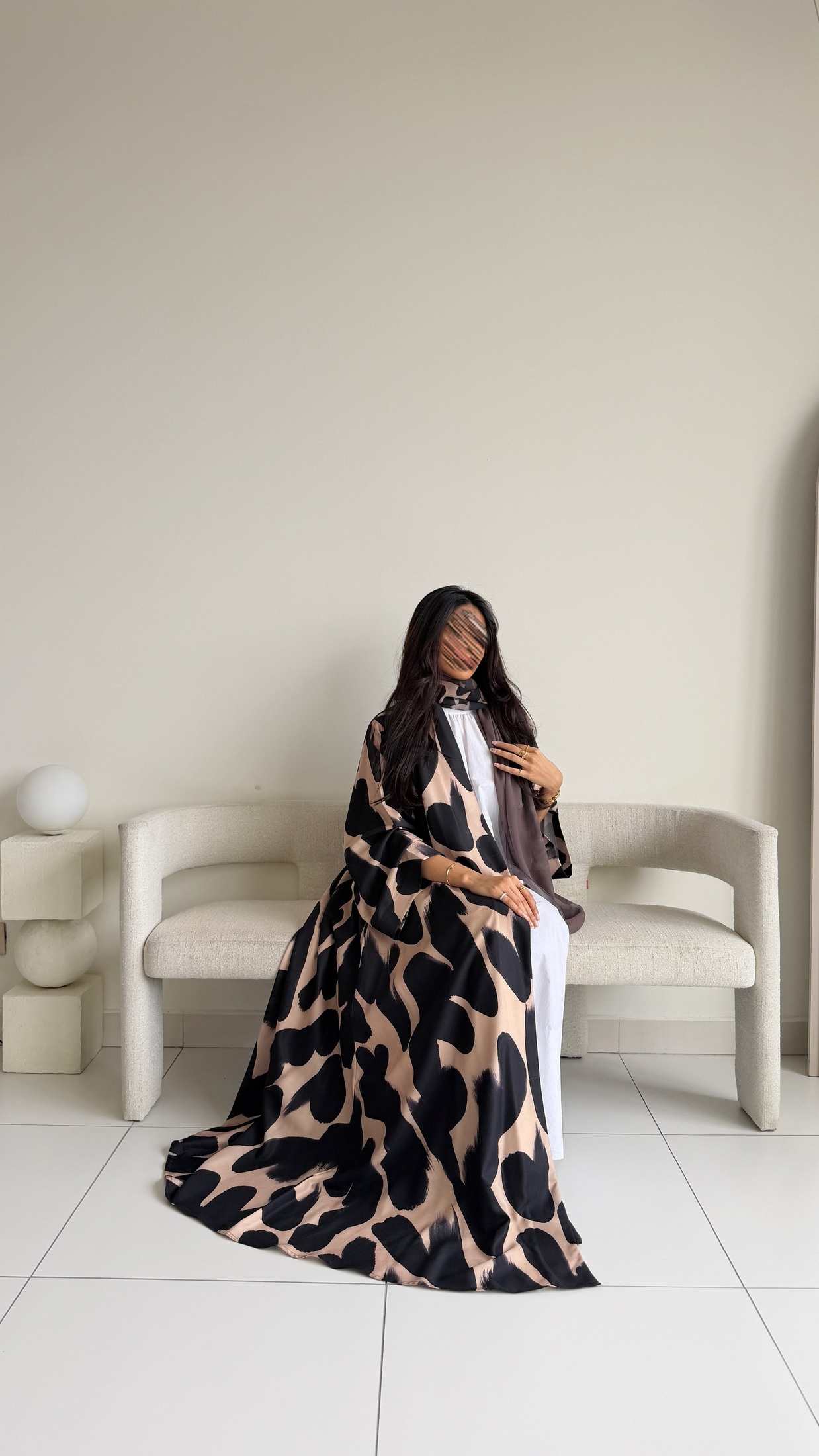 MWT1156 - عباية طباعة | Printed Abaya - Aya