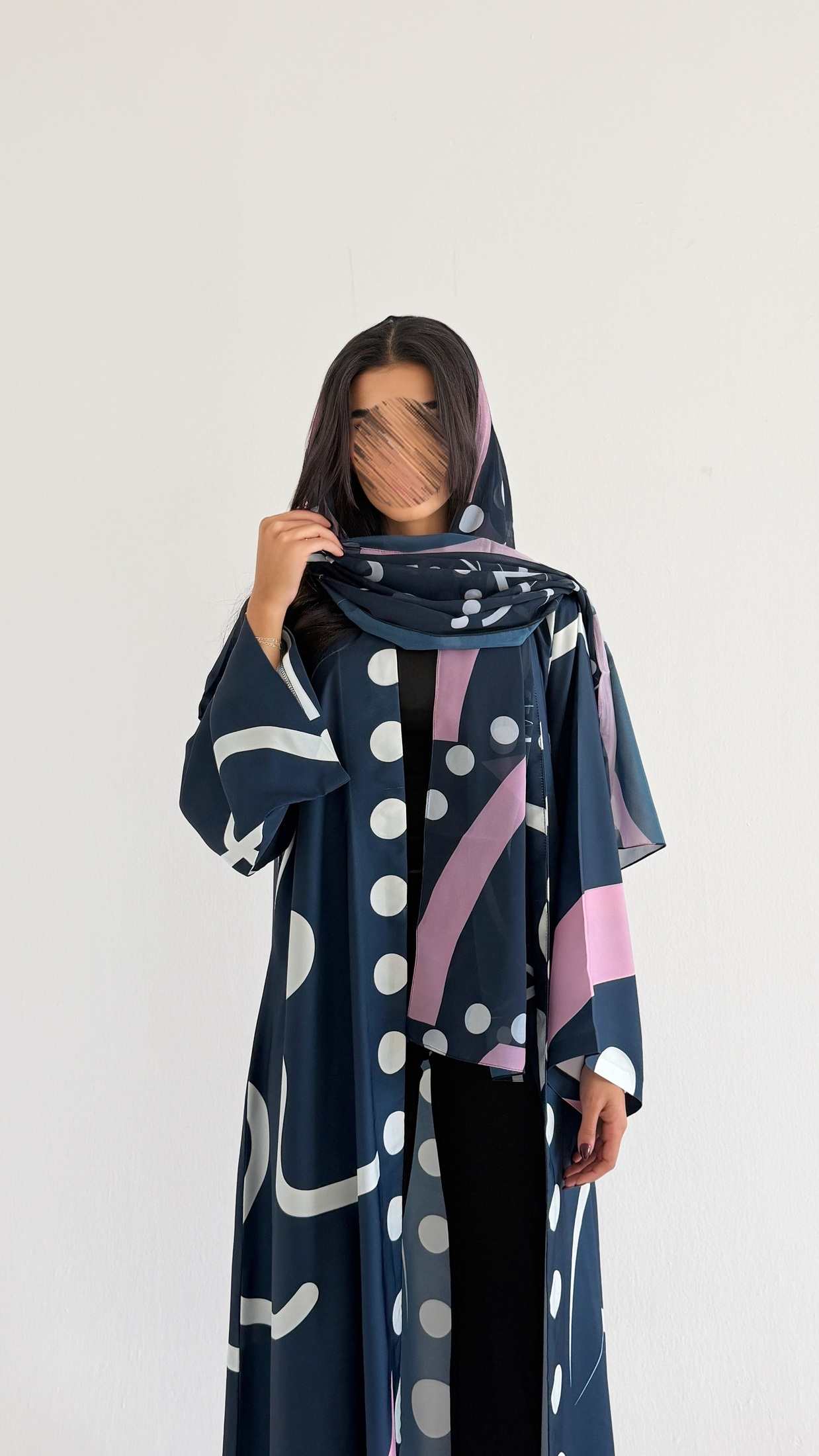 MWT1096 - عباية طباعة | Printed Abaya - Aya