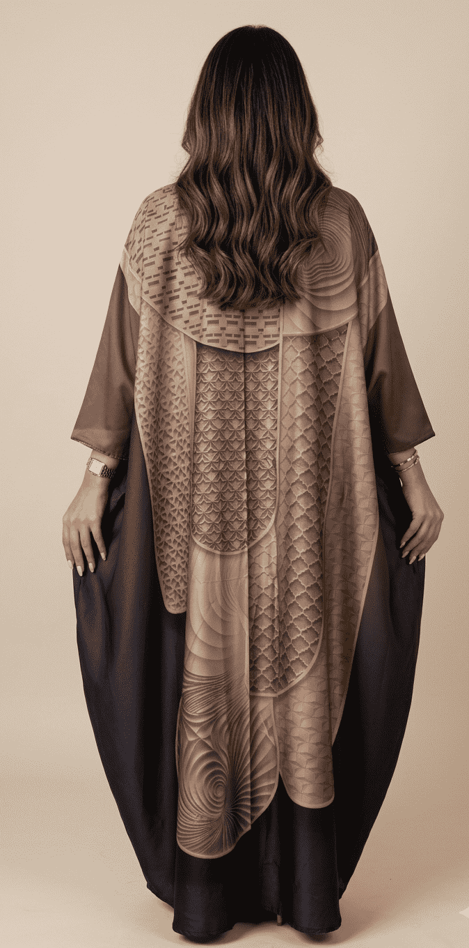 MWT1432 عباية طباعة | Printed Abaya - Aya