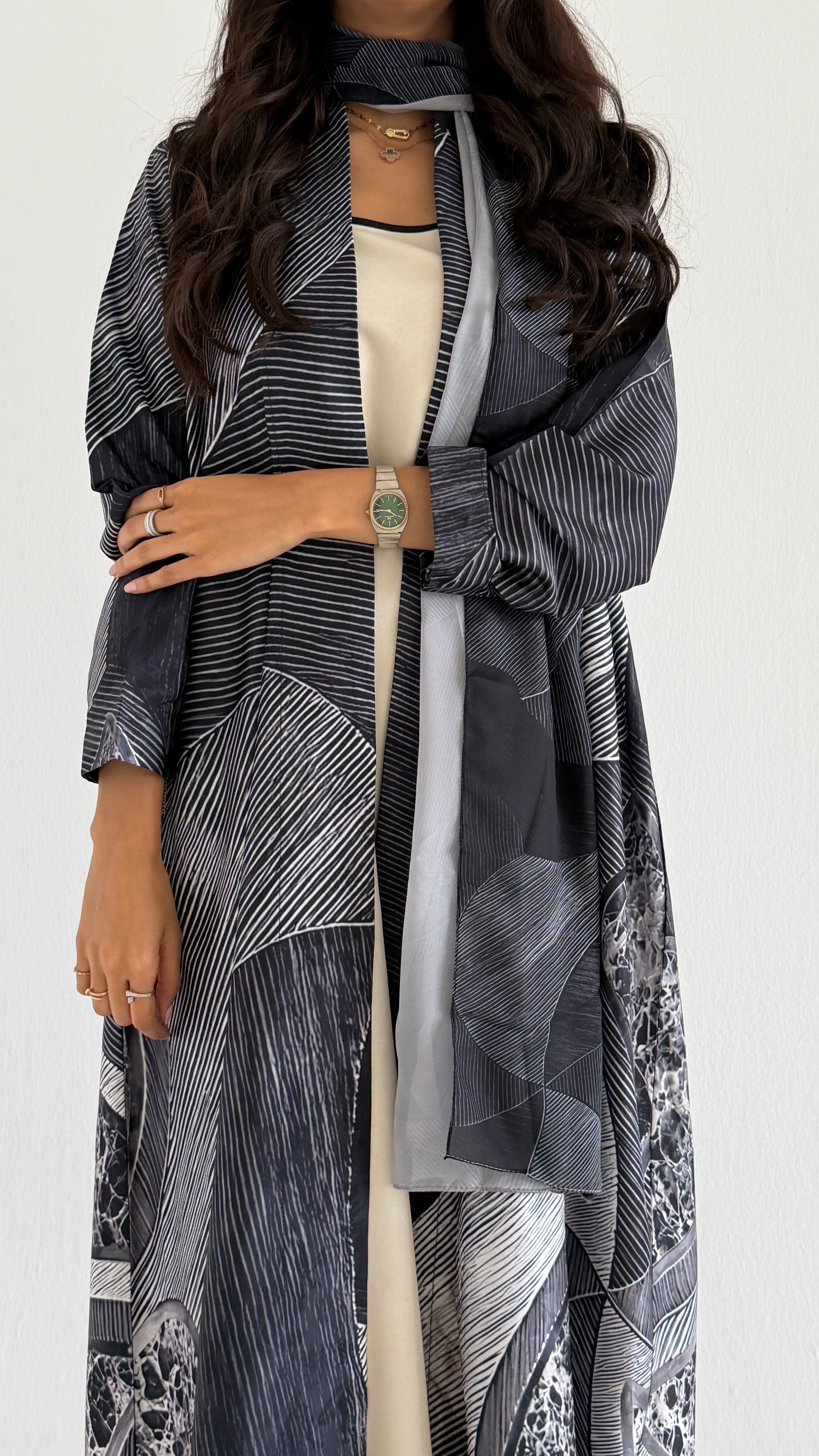 MWT1427 عباية طباعة | Printed Abaya - Aya