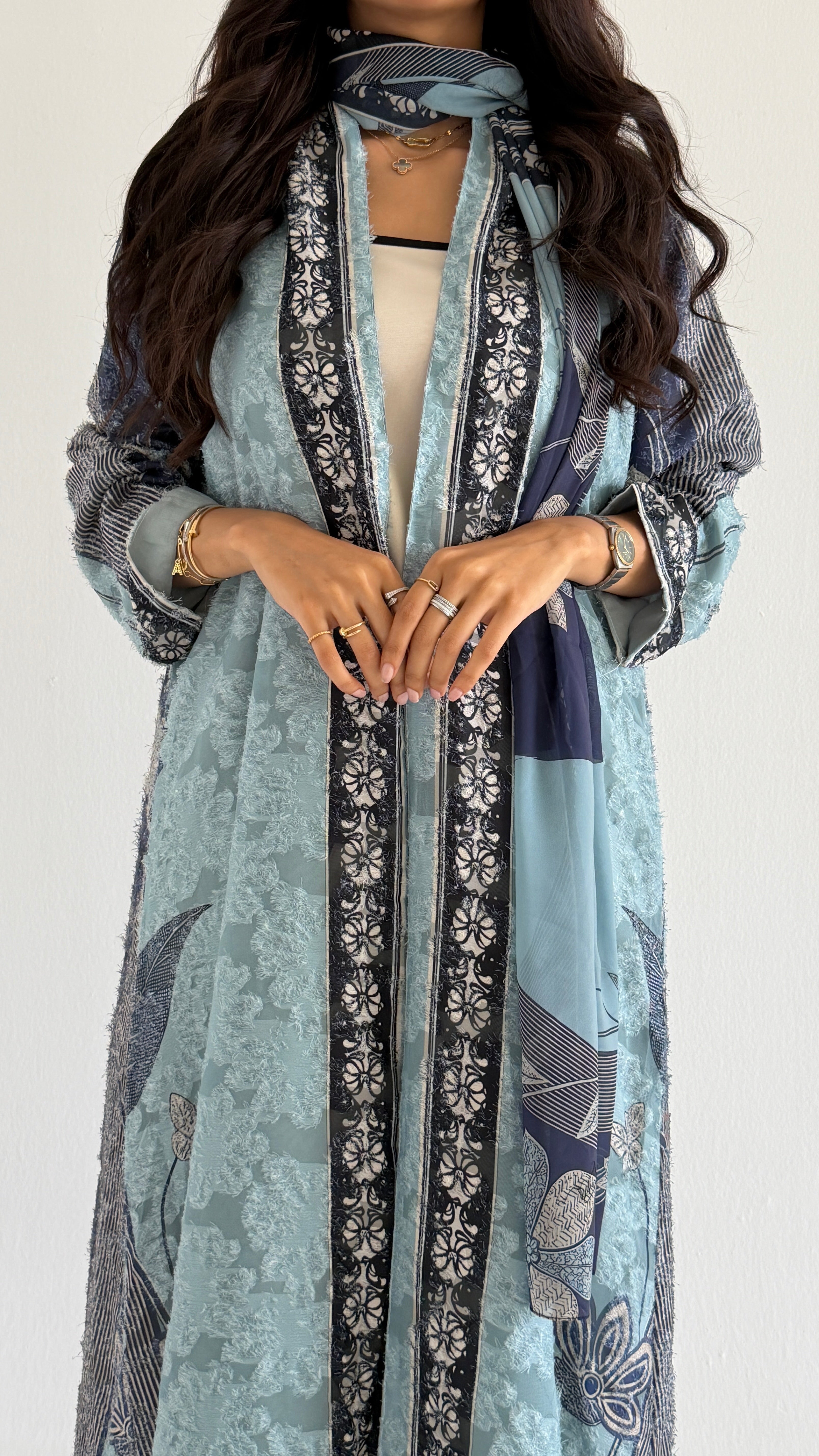 MWT1361 عباية طباعة | Printed Abaya - Aya