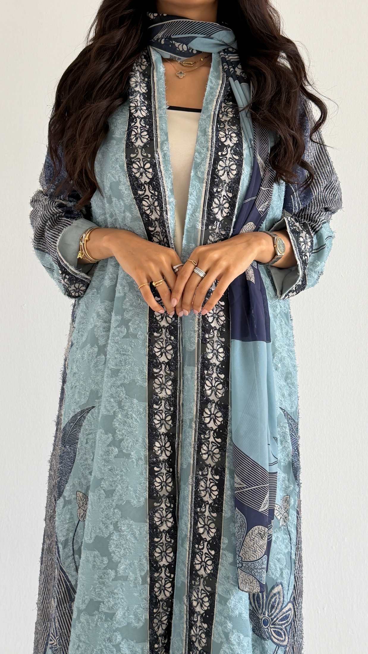MWT1361 عباية طباعة | Printed Abaya - Aya
