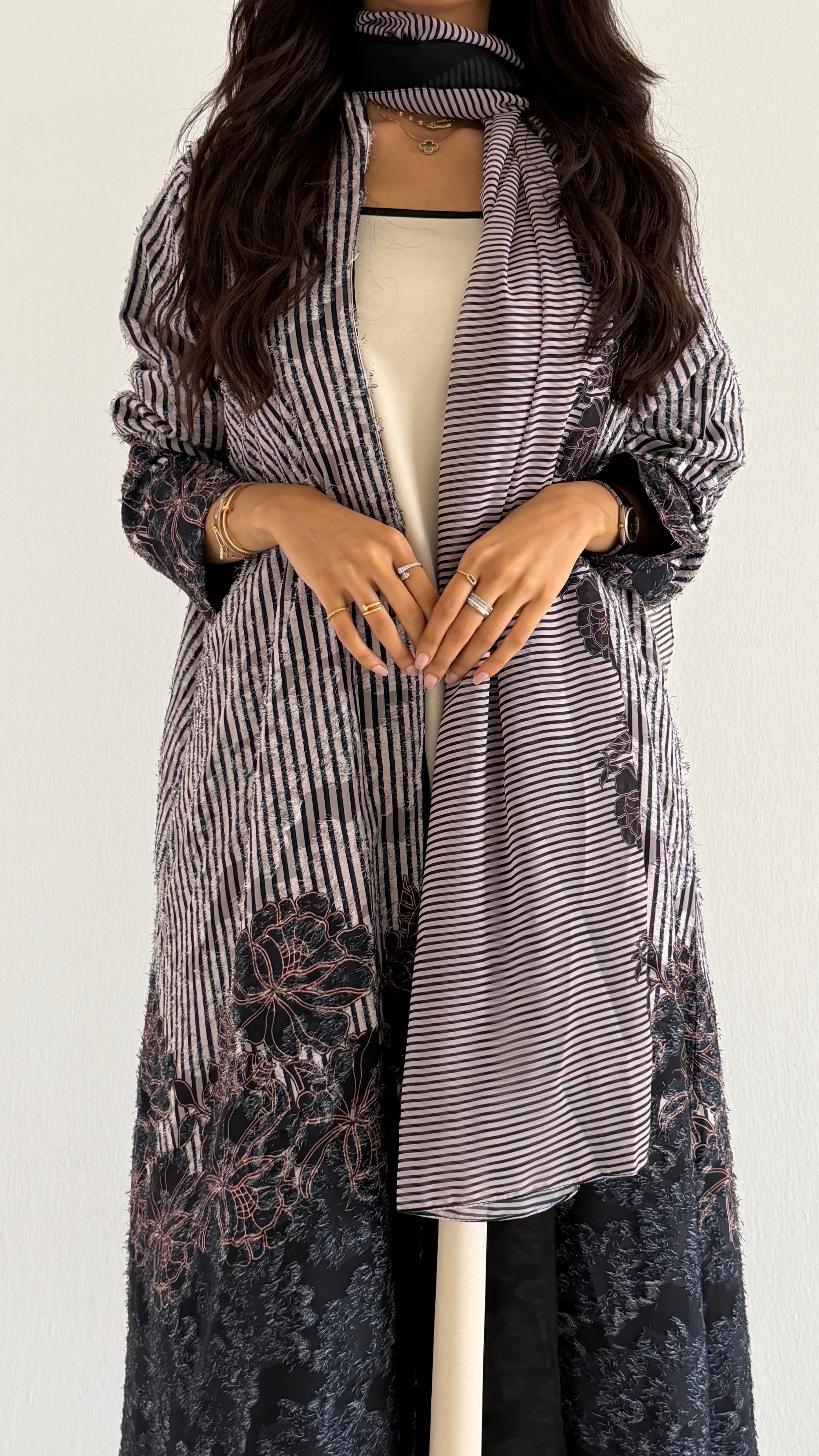 MWT1359 عباية طباعة | Printed Abaya - Aya